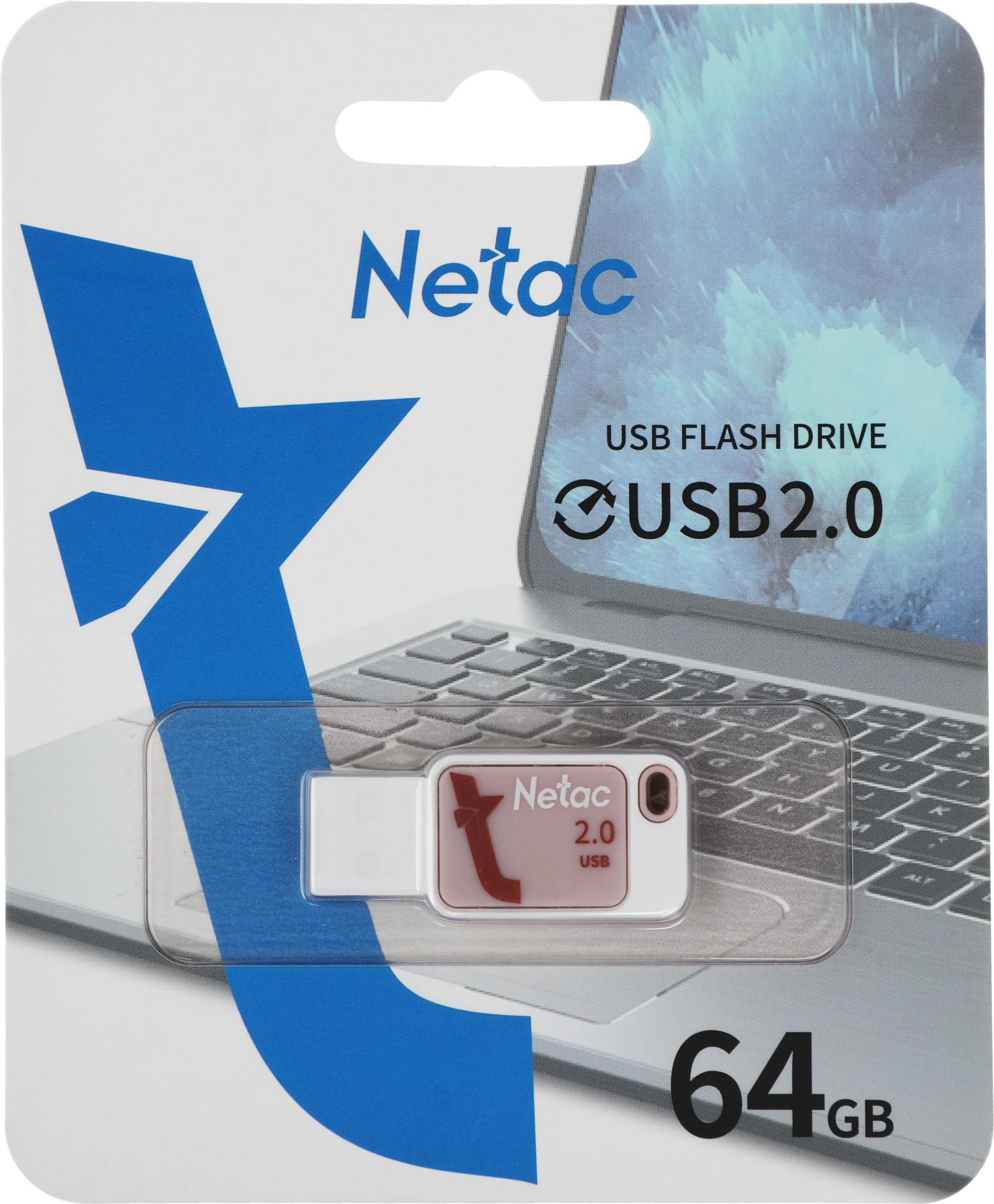 Флеш Диск Netac 64Gb UA31 NT03UA31N-064G-20PK USB2.0 розовый — миниатюра 2