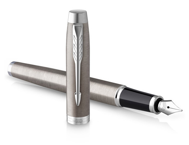 Набор ручек Parker IM Core FK221 (2183058) Stainless Steel CT M сталь нержавеющая подар.кор. ручка перьевая, ручка шариковая — миниатюра 2
