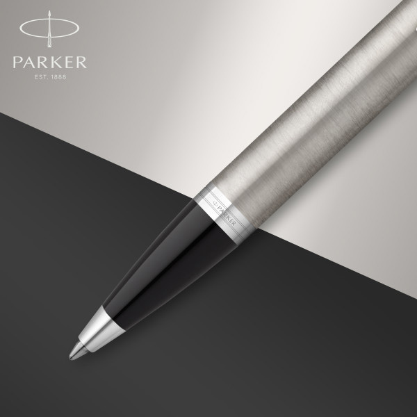 Набор ручек Parker IM Core FK221 (2183058) Stainless Steel CT M сталь нержавеющая подар.кор. ручка перьевая, ручка шариковая — миниатюра 5