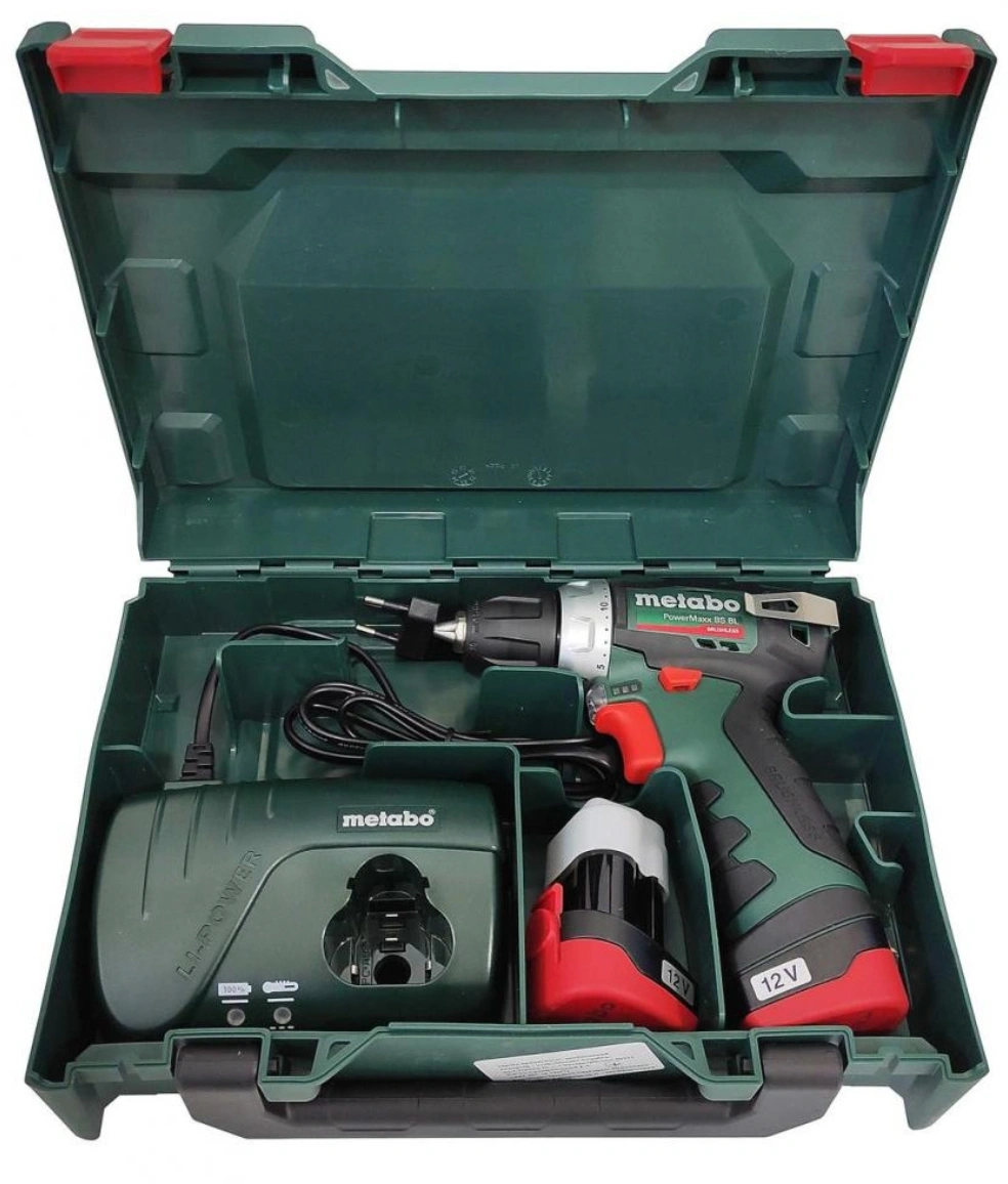 Дрель-шуруповерт Metabo PowerMaxx BS 12 BL аккум. патрон:быстрозажимной (кейс в комплекте) (601721500) — миниатюра 8