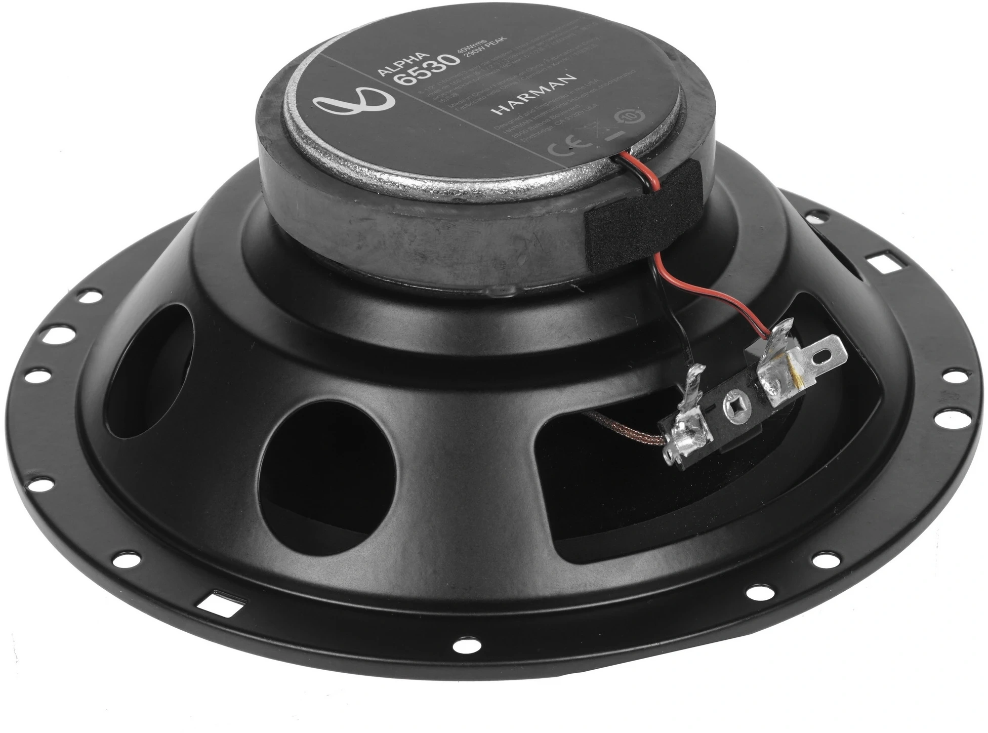 Колонки автомобильные Infinity Alpha 6530 290Вт 91дБ 4Ом 16см (6.5дюйм) (ком.:2кол.) коаксиальные трехполосные — миниатюра 6