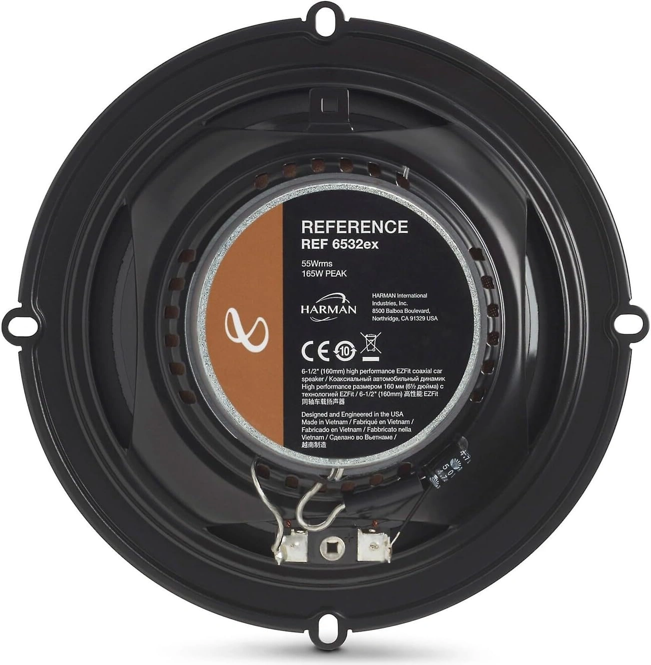 Колонки автомобильные Infinity Reference REF6532ex 165Вт 93дБ 3Ом 16см (6.5дюйм) (ком.:2кол.) коаксиальные двухполосные — миниатюра 7