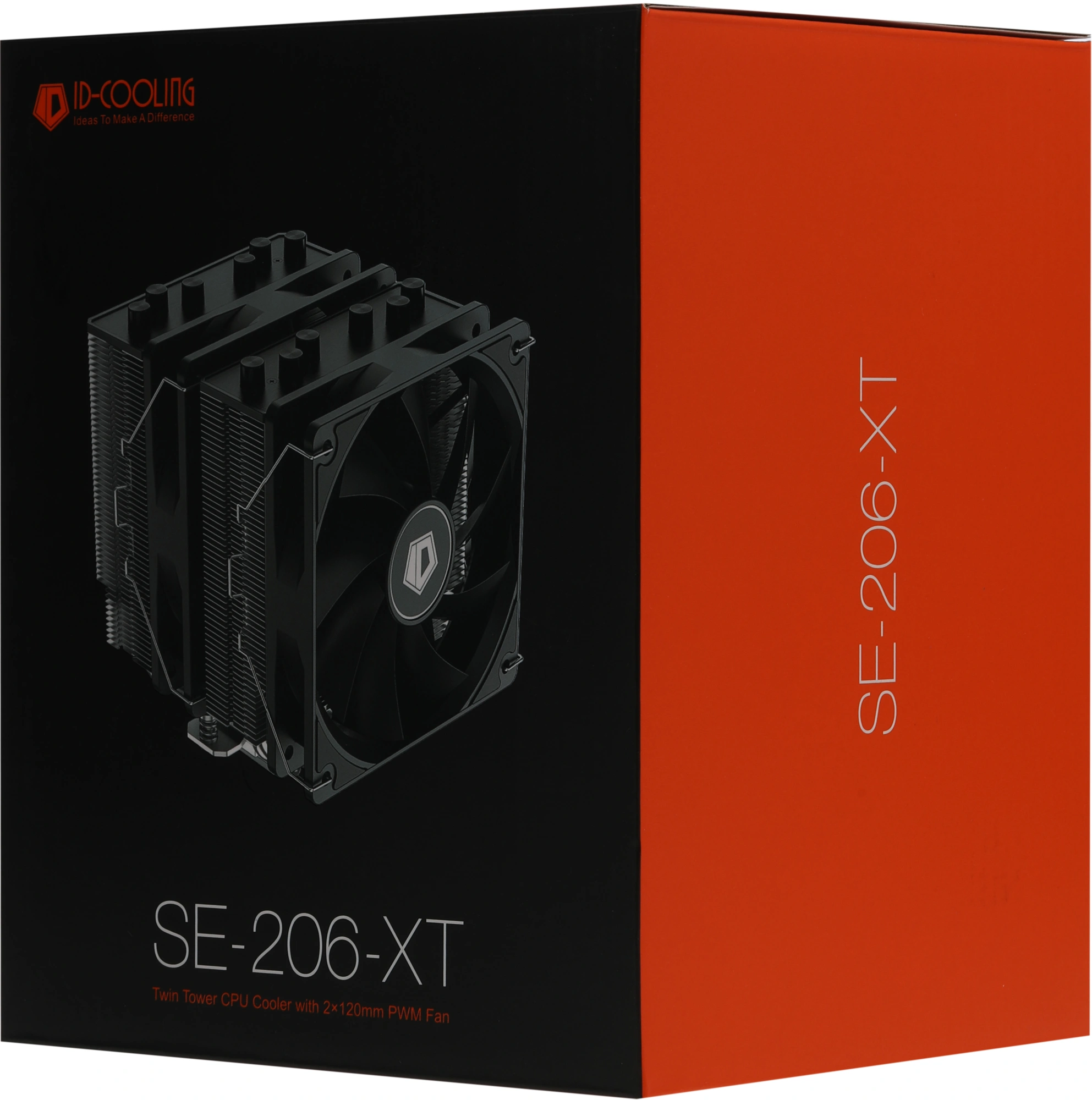 Устройство охлаждения(кулер) ID-Cooling SE-206-XT Soc-AM5/AM4/1200/1700/1851 черный 4-pin 15-35dB Al+Cu 250W 1100gr Ret — миниатюра 9