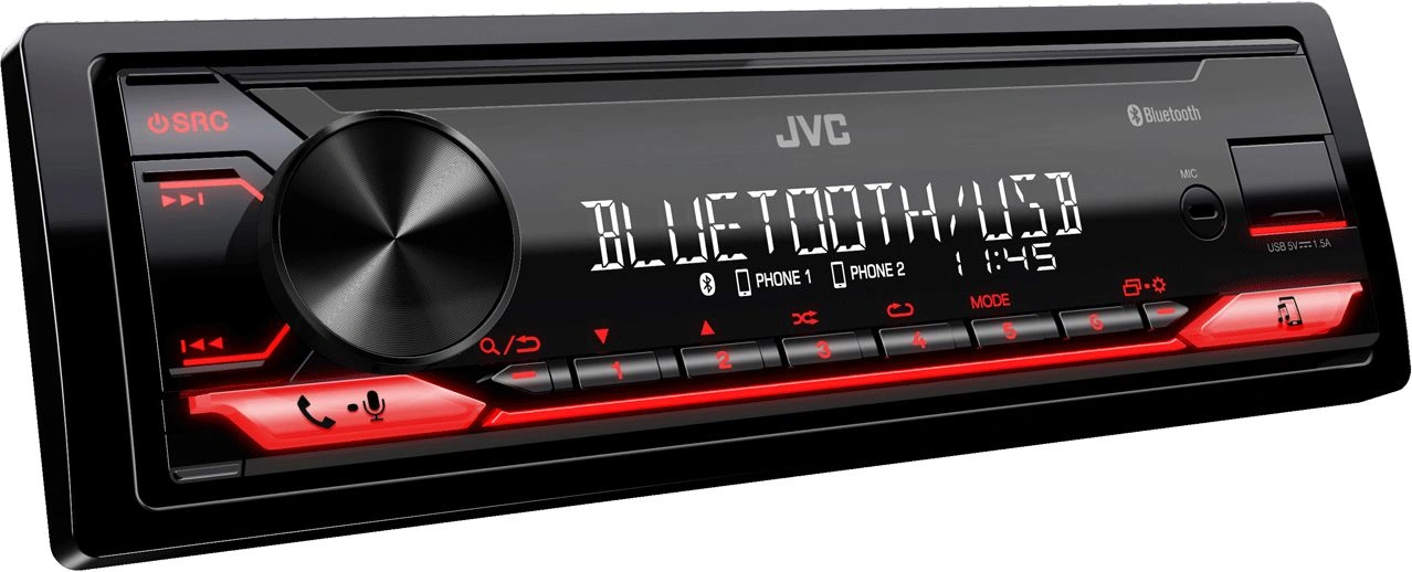 Автомагнитола JVC KD-X182BT 1DIN 4x50Вт v4.2 ПДУ RDS — миниатюра 3