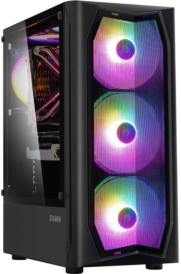 Корпус Zalman N4 REV.1 черный без БП ATX 5x120mm 2x180mm 2xUSB2.0 1xUSB3.0 audio bott PSU — миниатюра 2