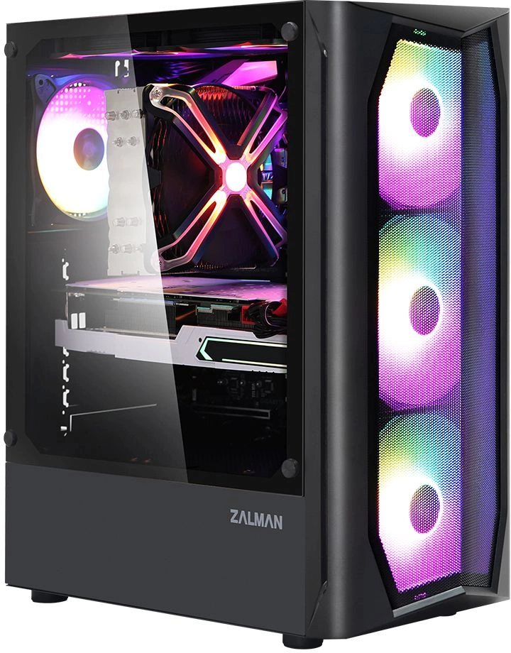Корпус Zalman N4 REV.1 черный без БП ATX 5x120mm 2x180mm 2xUSB2.0 1xUSB3.0 audio bott PSU — миниатюра 4