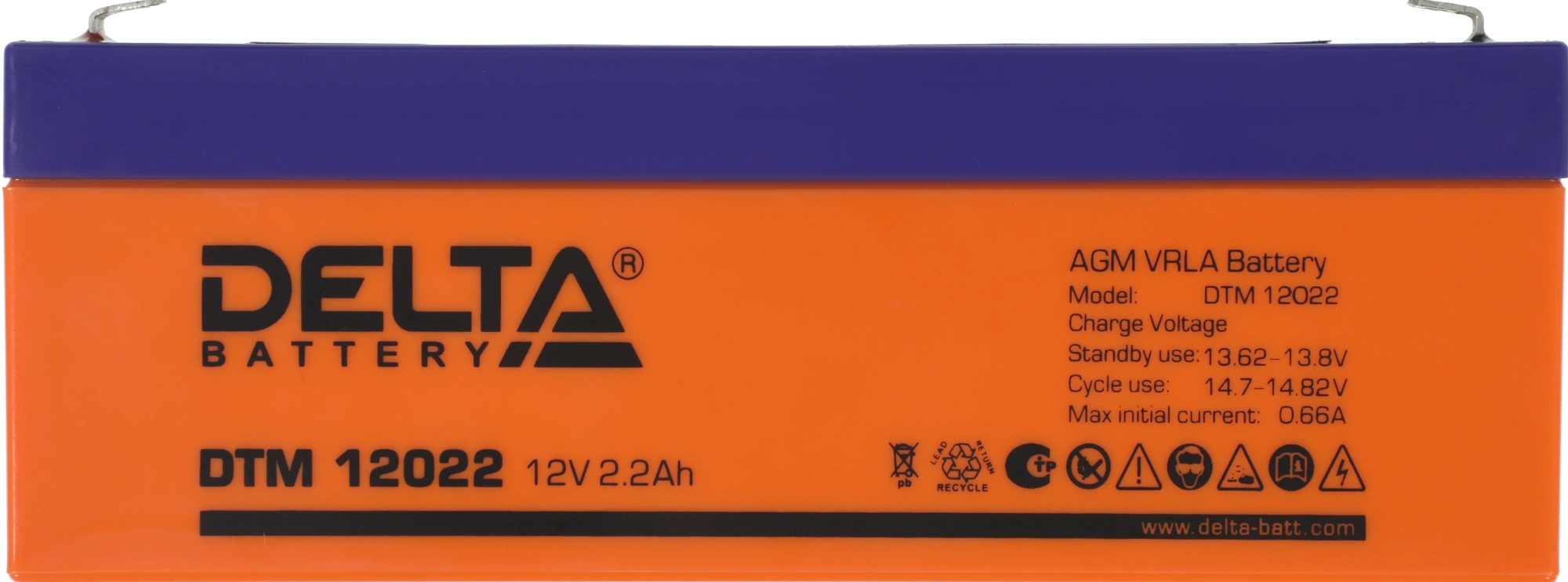 Батарея для ИБП Delta DTM 12022 12В 2.2Ач — миниатюра 7
