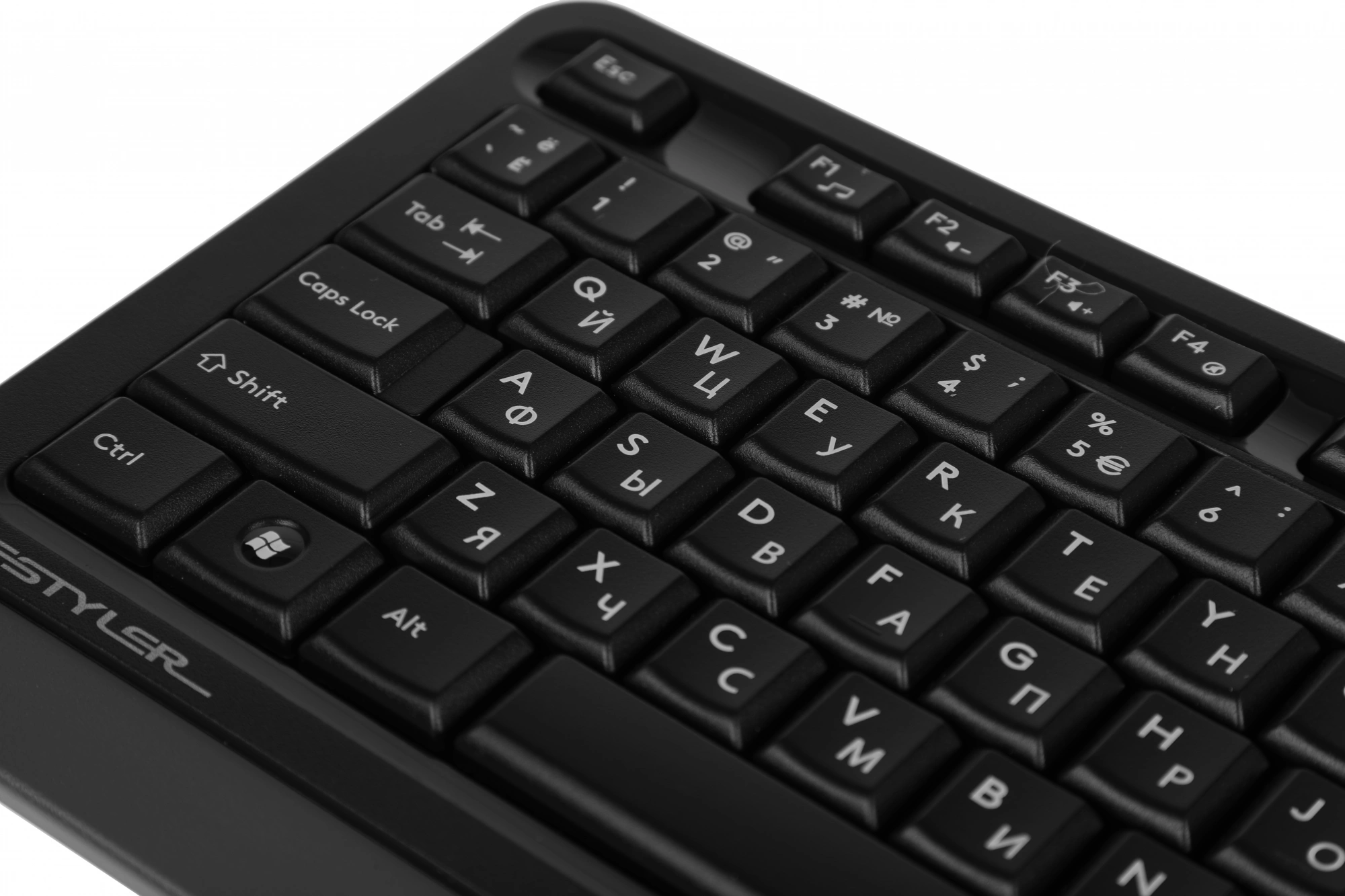 Клавиатура + мышь A4Tech Fstyler FG1035 клав:черный/серый мышь:черный/серый USB беспроводная Multimedia (FG1035 GREY) — миниатюра 6