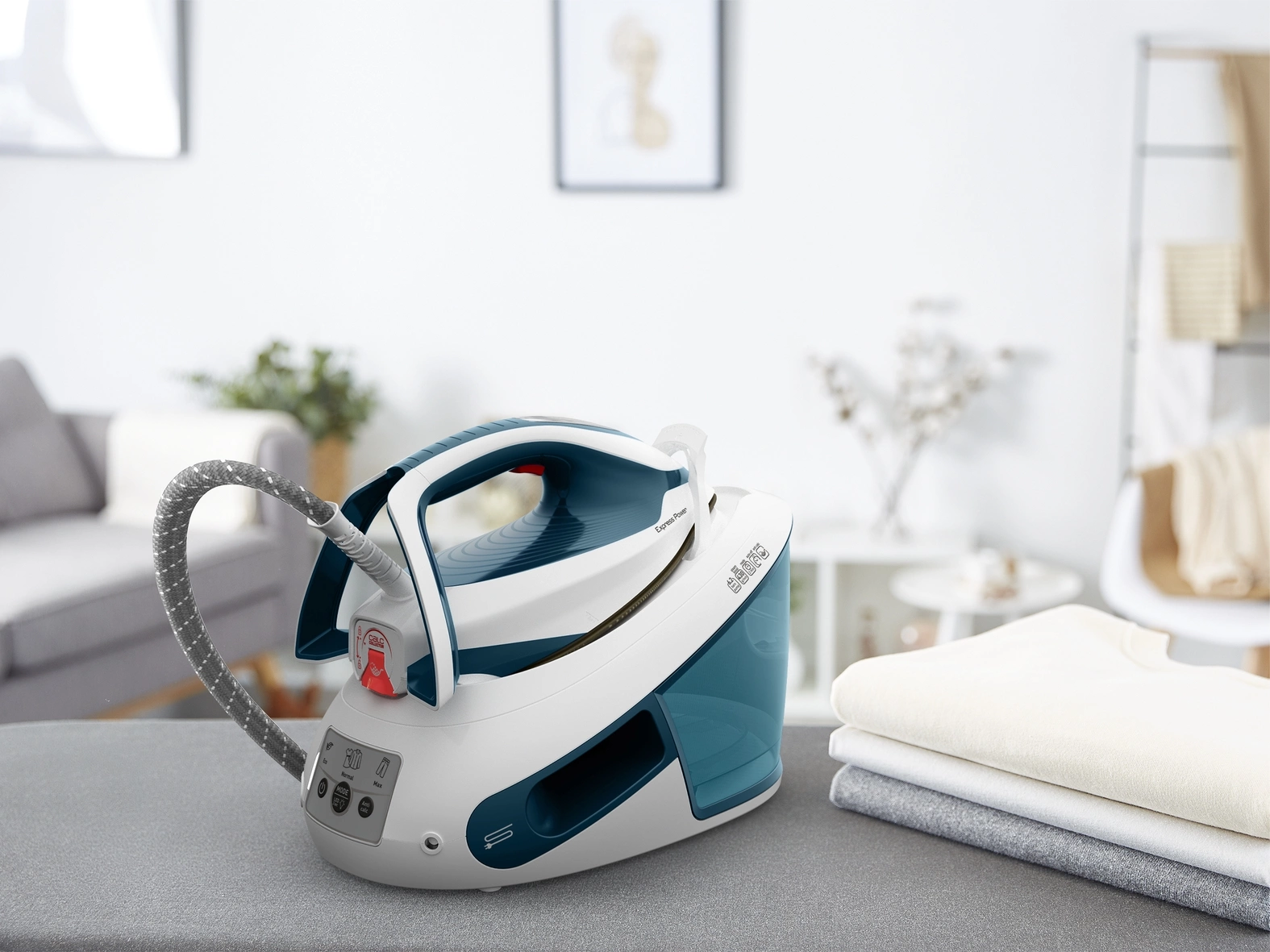 Парогенератор Tefal Express Power SV8111E0 2800Вт синий/белый — миниатюра 5
