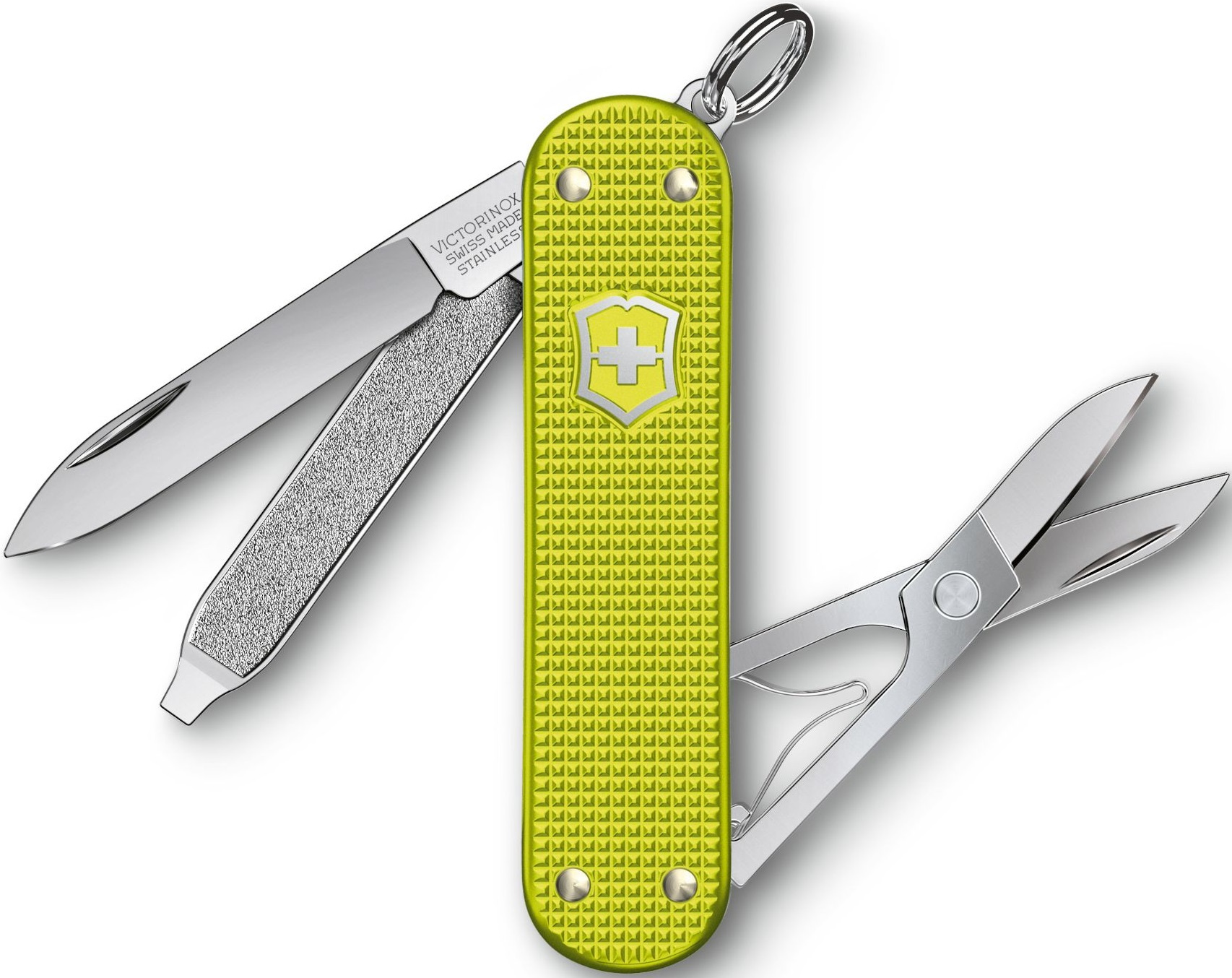 Нож перочинный Victorinox Classic SD Alox (0.6221.L23) 58мм 5функц. желтый подар.коробка — миниатюра 4