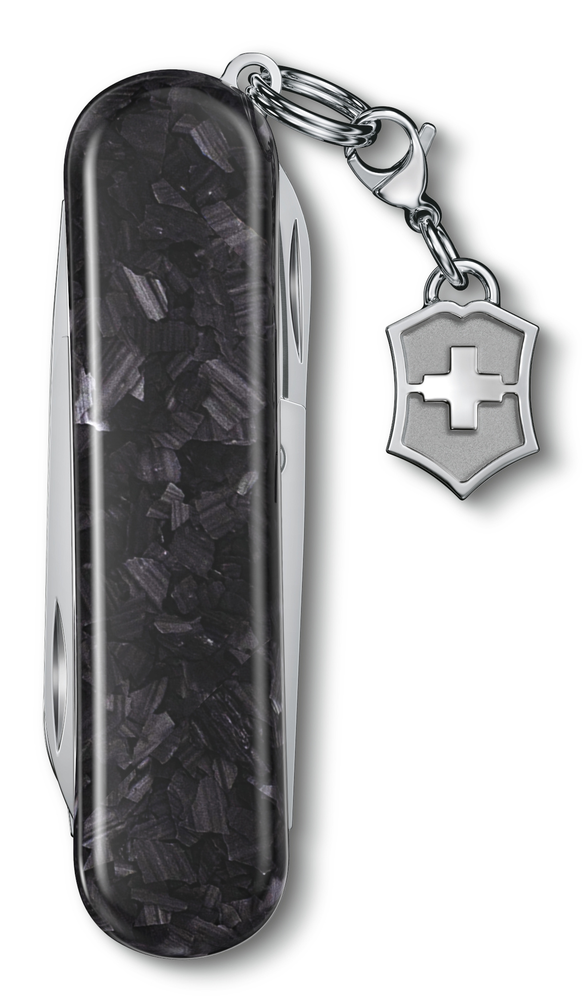 Нож перочинный Victorinox Classic Brilliant Carbon (0.6221.90) 58мм 5функц. черный/серебристый подар.коробка — миниатюра 2