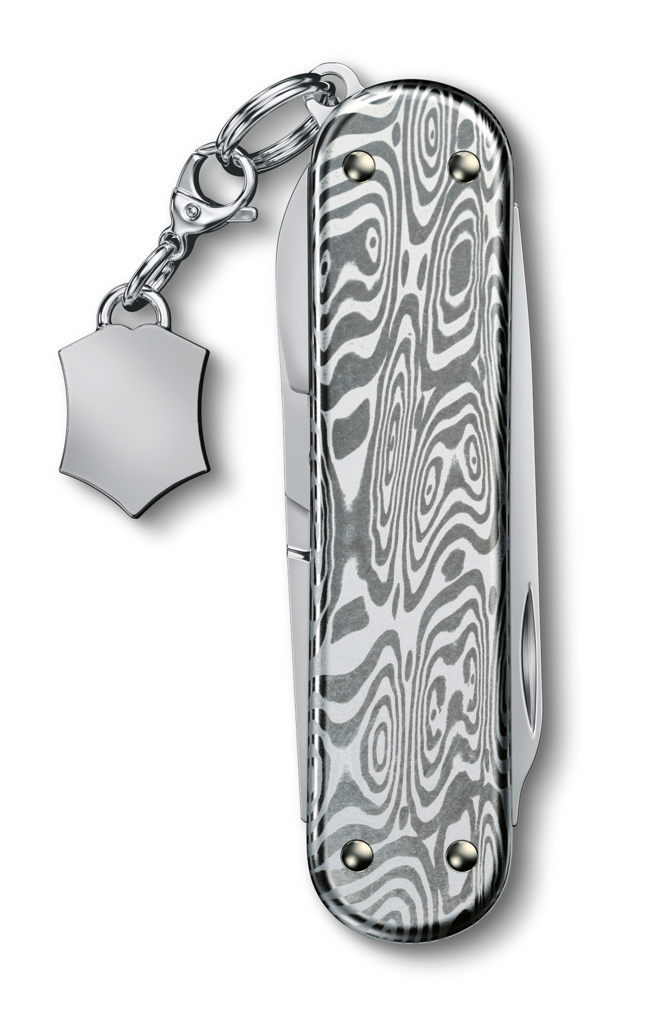 Нож перочинный Victorinox Classic Brilliant Damast (0.6221.34) 58мм 5функц. серебристый подар.коробка — миниатюра 3