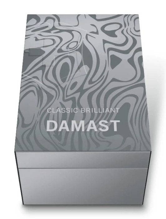 Нож перочинный Victorinox Classic Brilliant Damast (0.6221.34) 58мм 5функц. серебристый подар.коробка — миниатюра 6