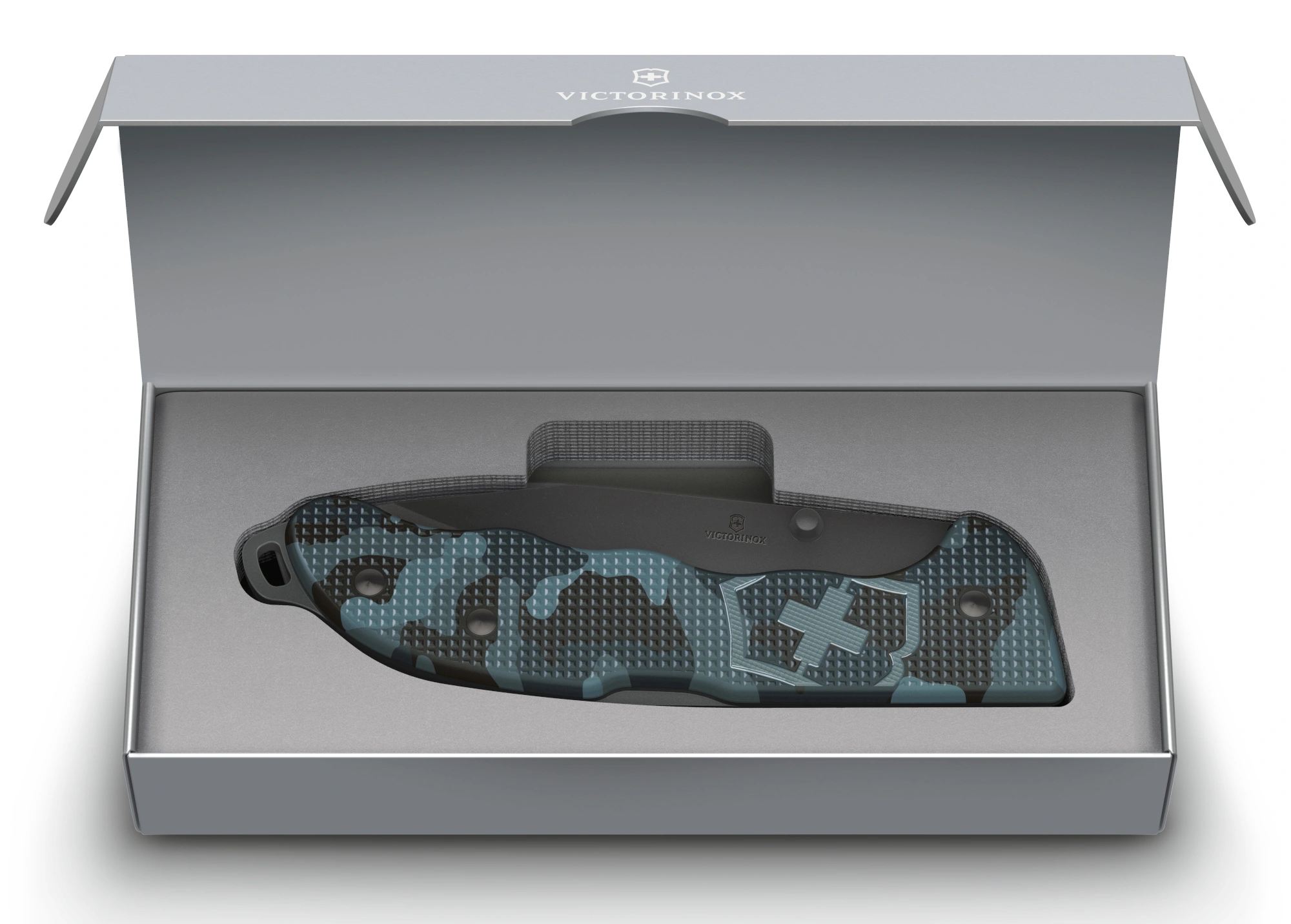 Нож перочинный Victorinox Evoke BSH Alox Navy (0.9425.DS222) 136мм 4функц. синий камуфляж подар.коробка — миниатюра 2