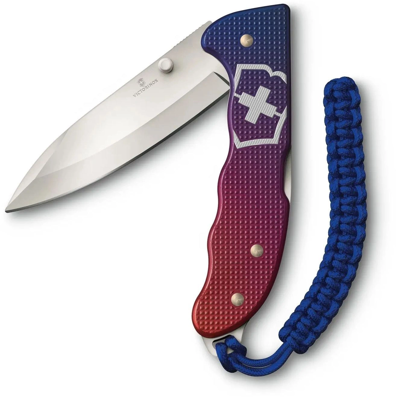 Нож перочинный Victorinox Evoke Alox (0.9415.D221) 136мм 5функц. синий/красный подар.коробка в комплекте: паракорд — миниатюра 6