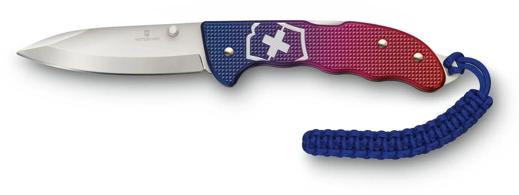 Нож перочинный Victorinox Evoke Alox (0.9415.D221) 136мм 5функц. синий/красный подар.коробка в комплекте: паракорд — миниатюра 2
