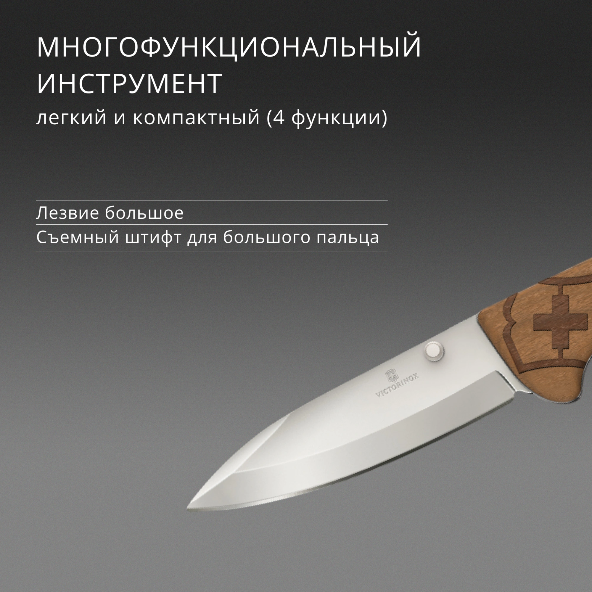 Нож перочинный Victorinox Evoke Wood (0.9415.D630) 136мм 4функц. дерево подар.коробка — миниатюра 18