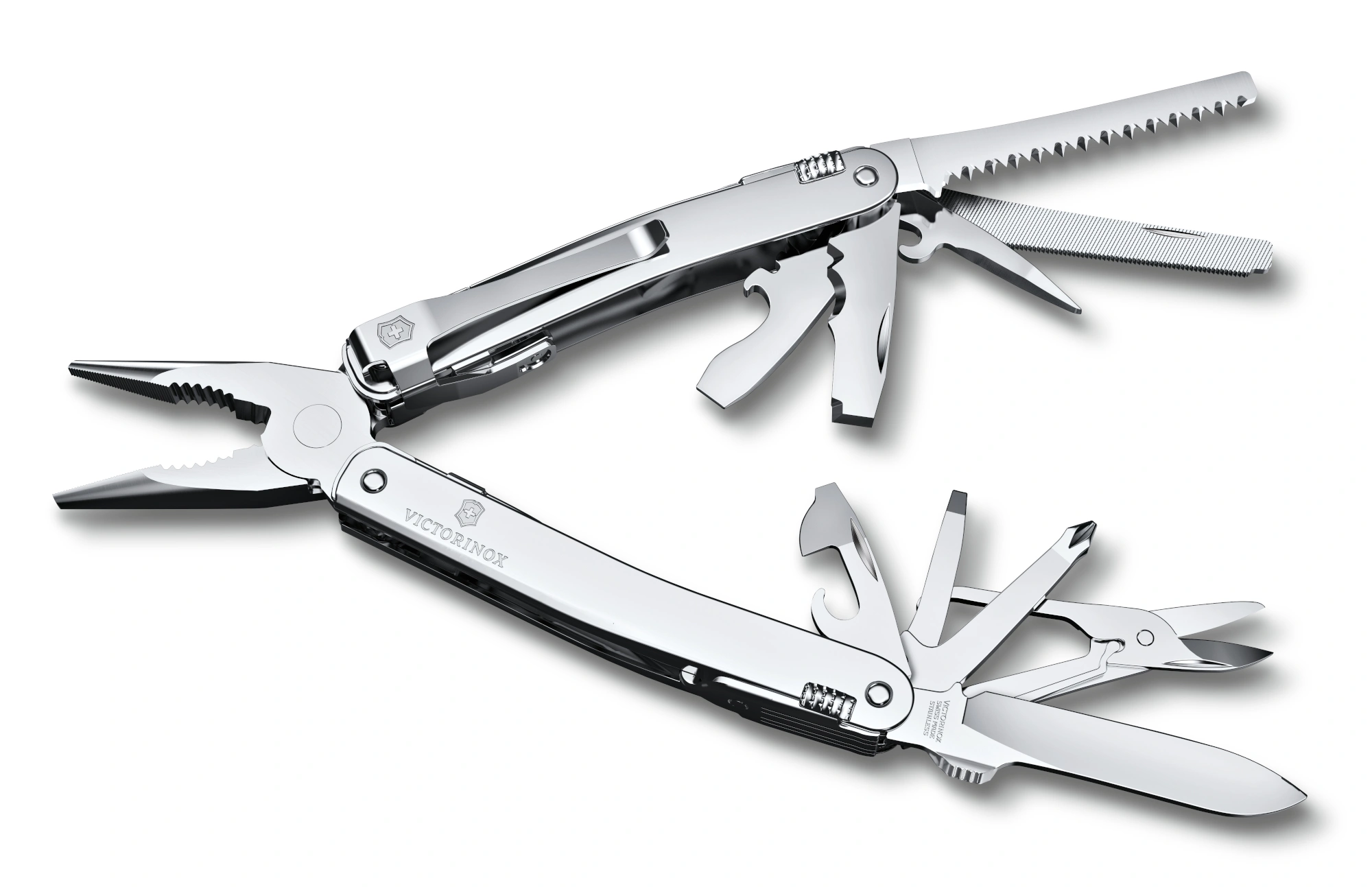 Мультитул Victorinox SwissTool Spirit MX Clip (3.0224.MKB1) 105мм 24функц. серебристый блистер — миниатюра 2
