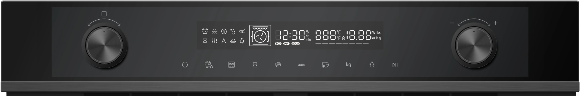 Духовой шкаф Электрический Hyundai HMEO 6540 DX черный/графитовый — миниатюра 12
