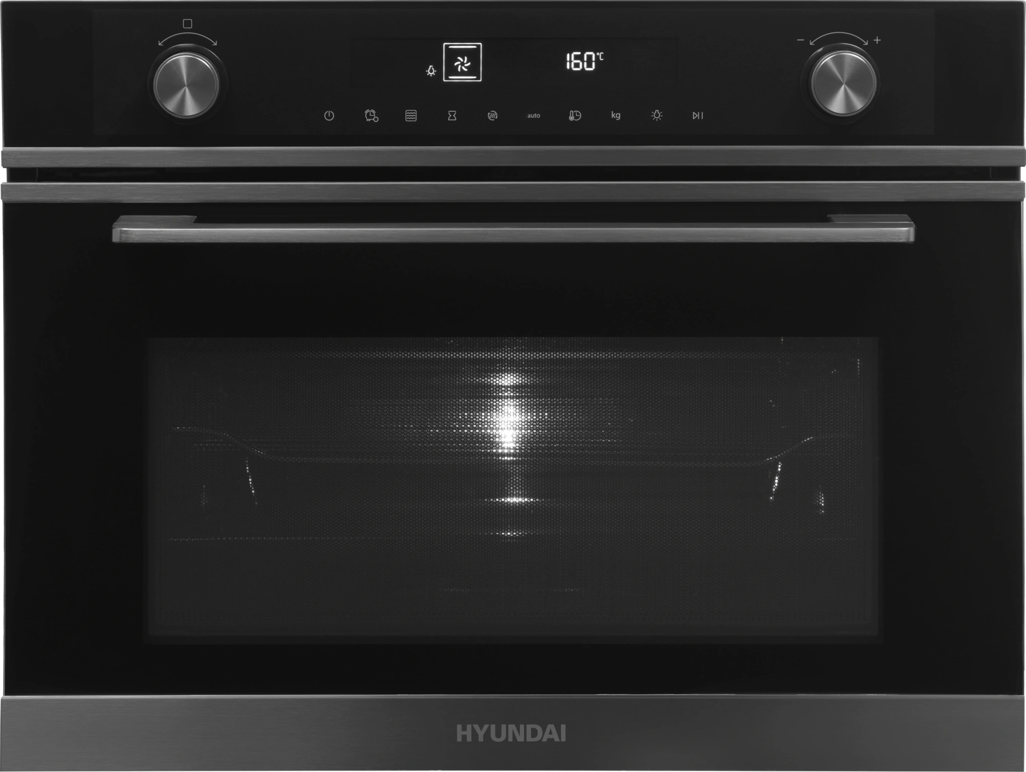 Духовой шкаф Электрический Hyundai HMEO 6540 DX черный/графитовый — миниатюра 16