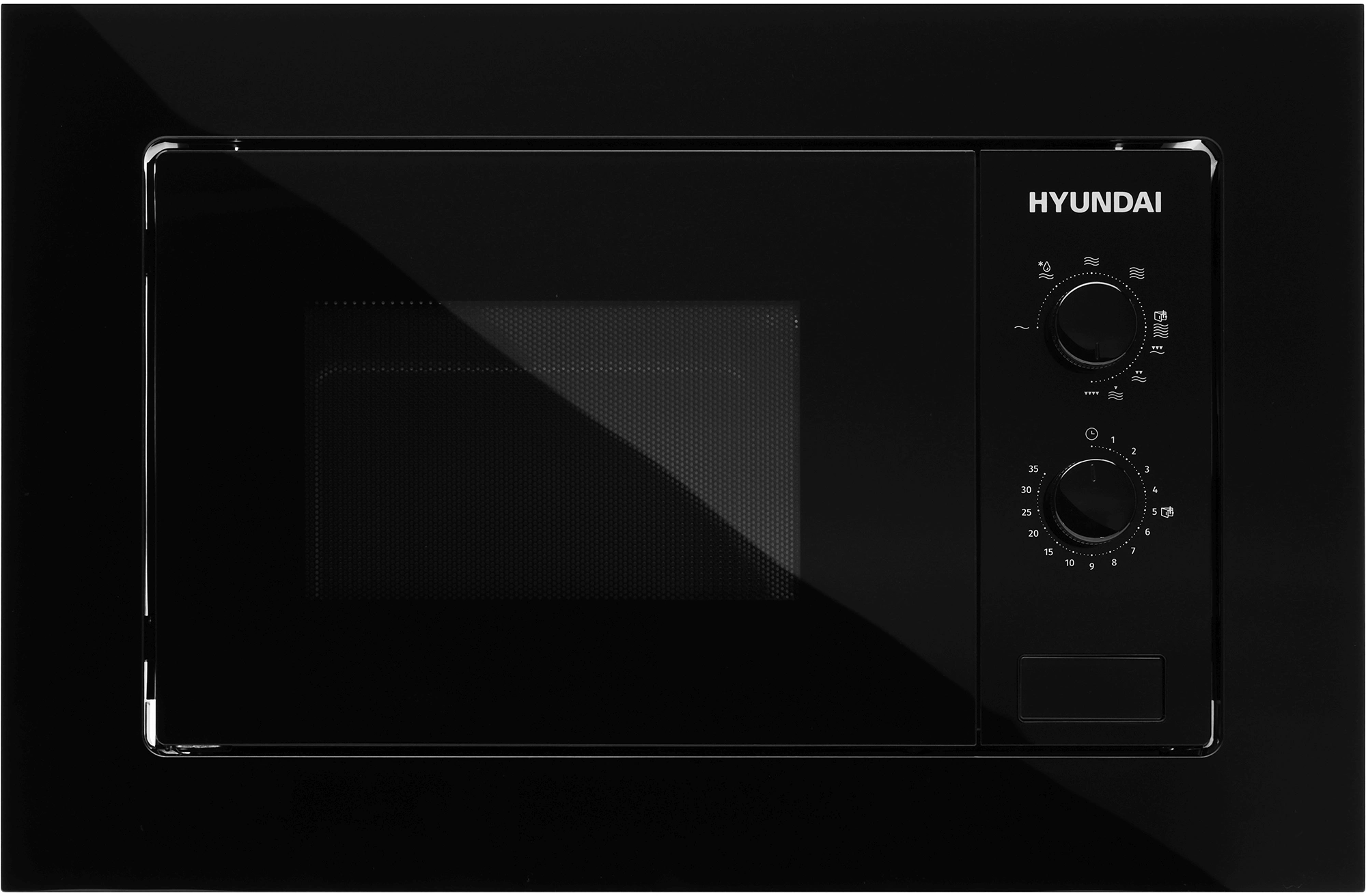 Микроволновая печь Hyundai HBW 2030 BG 20л. 800Вт черный (встраиваемая) — миниатюра 3