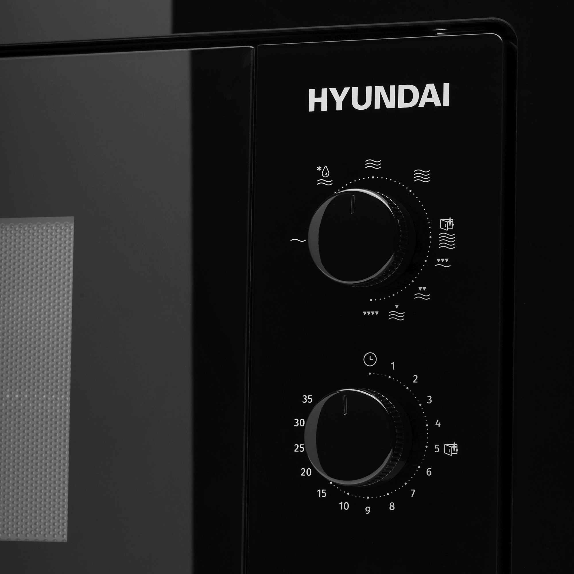 Микроволновая печь Hyundai HBW 2030 BG 20л. 800Вт черный (встраиваемая) — миниатюра 8