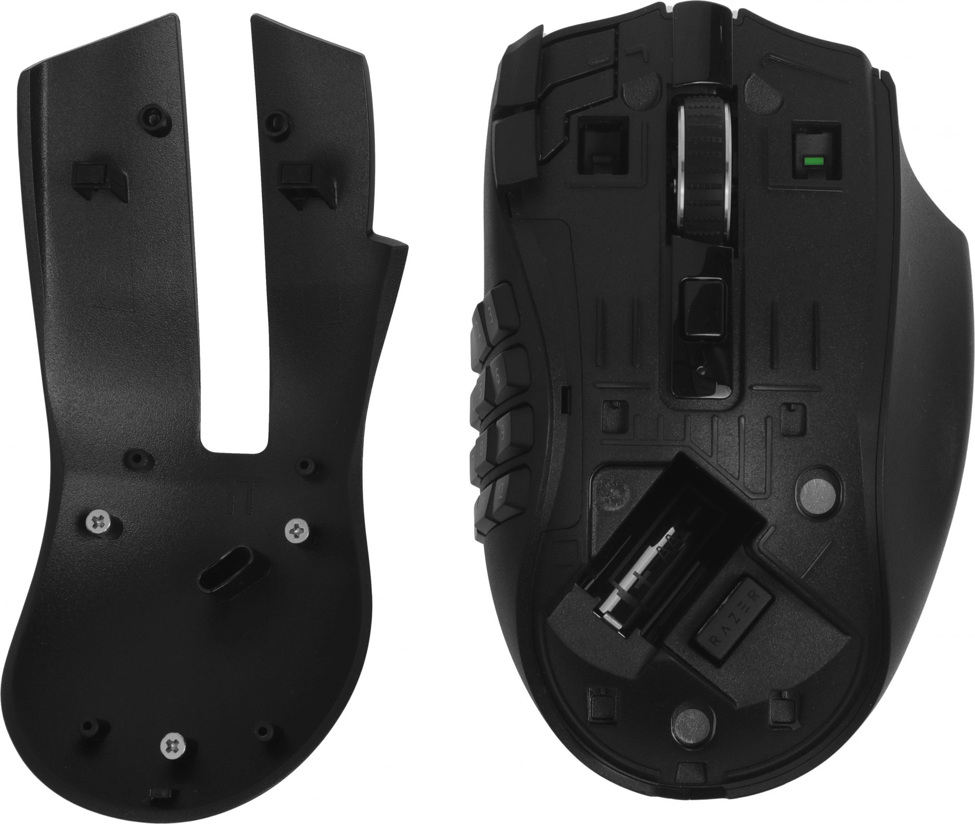 Мышь Razer Naga V2 HyperSpeed черный оптическая 30000dpi беспров. BT/Radio для ноутбука 17but (RZ01-03600100-R3G1) — миниатюра 8