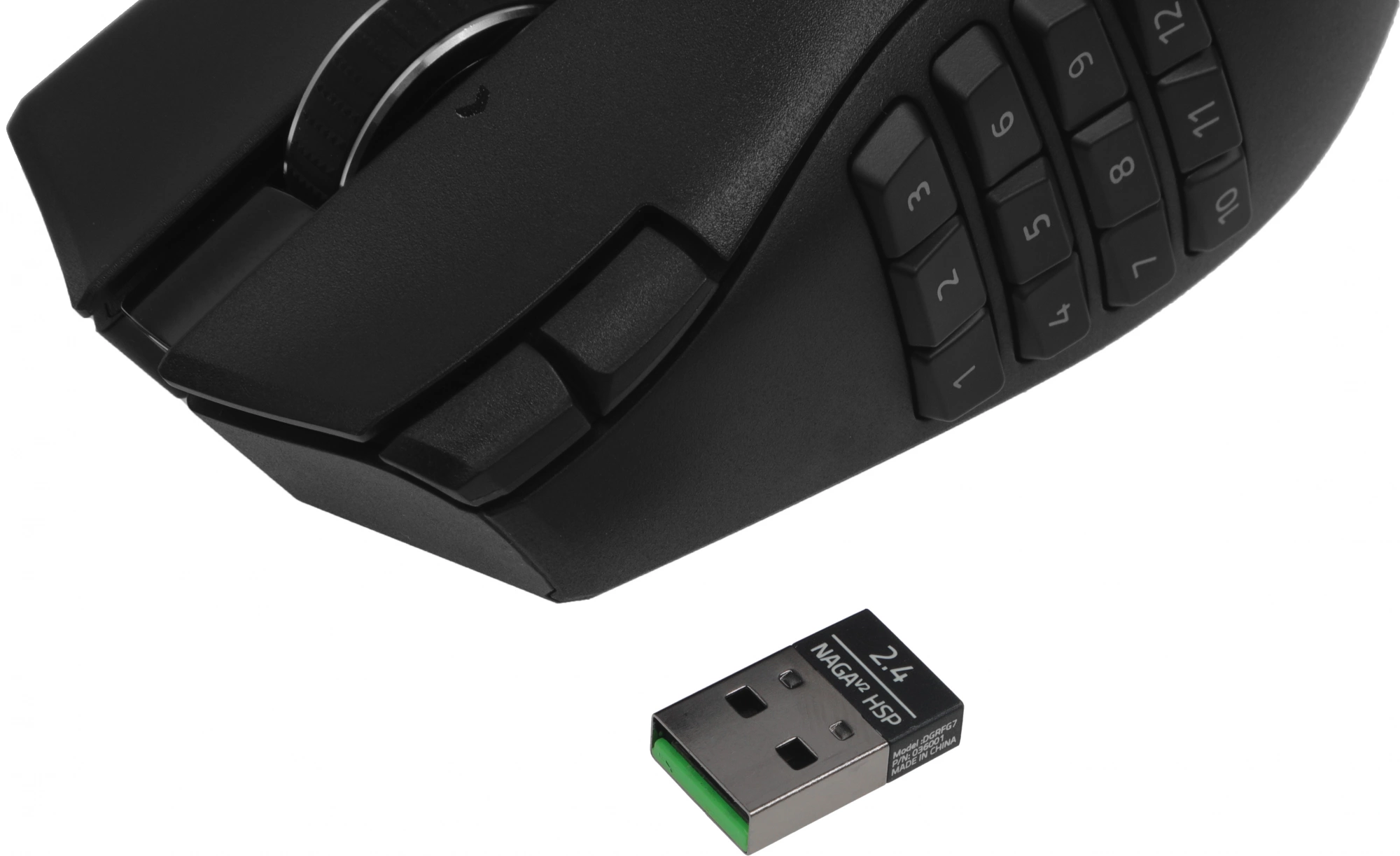 Мышь Razer Naga V2 HyperSpeed черный оптическая 30000dpi беспров. BT/Radio для ноутбука 17but (RZ01-03600100-R3G1) — миниатюра 9