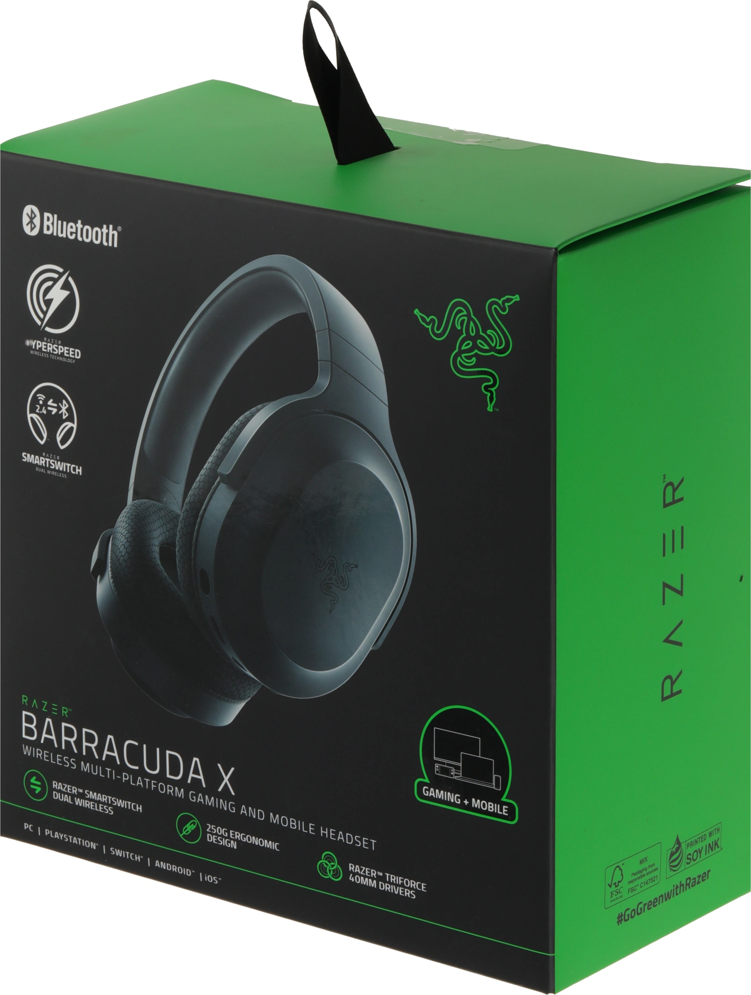 Наушники с микрофоном Razer Barracuda X черный 1.5м мониторные BT/Radio оголовье (RZ04-04430100-R3M1) — миниатюра 17