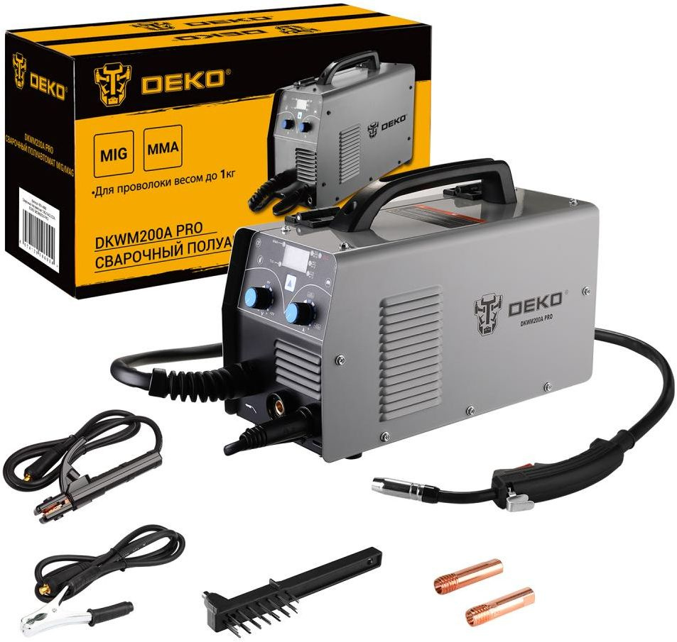 Сварочный полуавтомат Deko DKWM200A инвертор MIG-MAG/ММА 5.6кВт — миниатюра 6