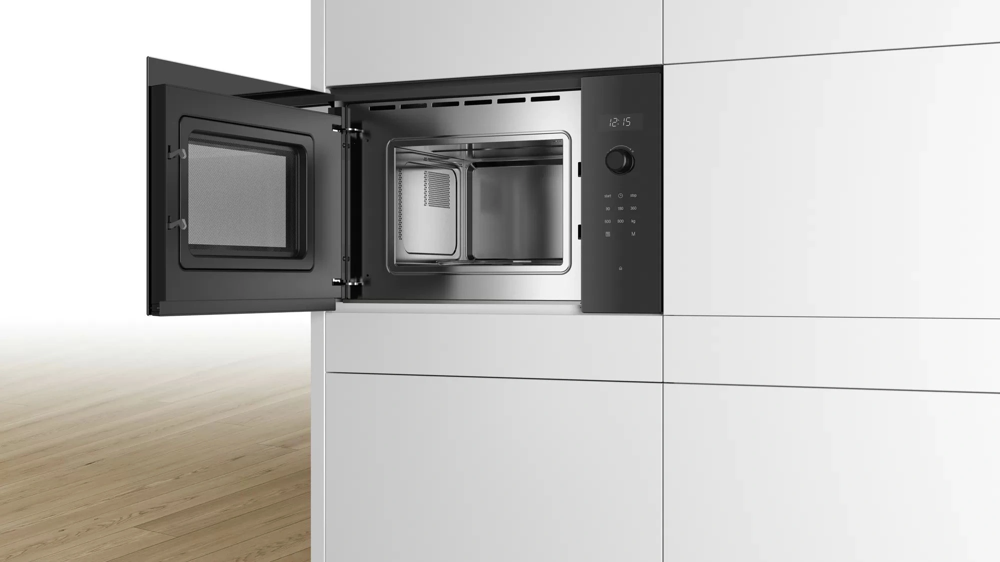 Микроволновая печь Bosch BFL524MB0 20л. 800Вт черный (встраиваемая) — миниатюра 4