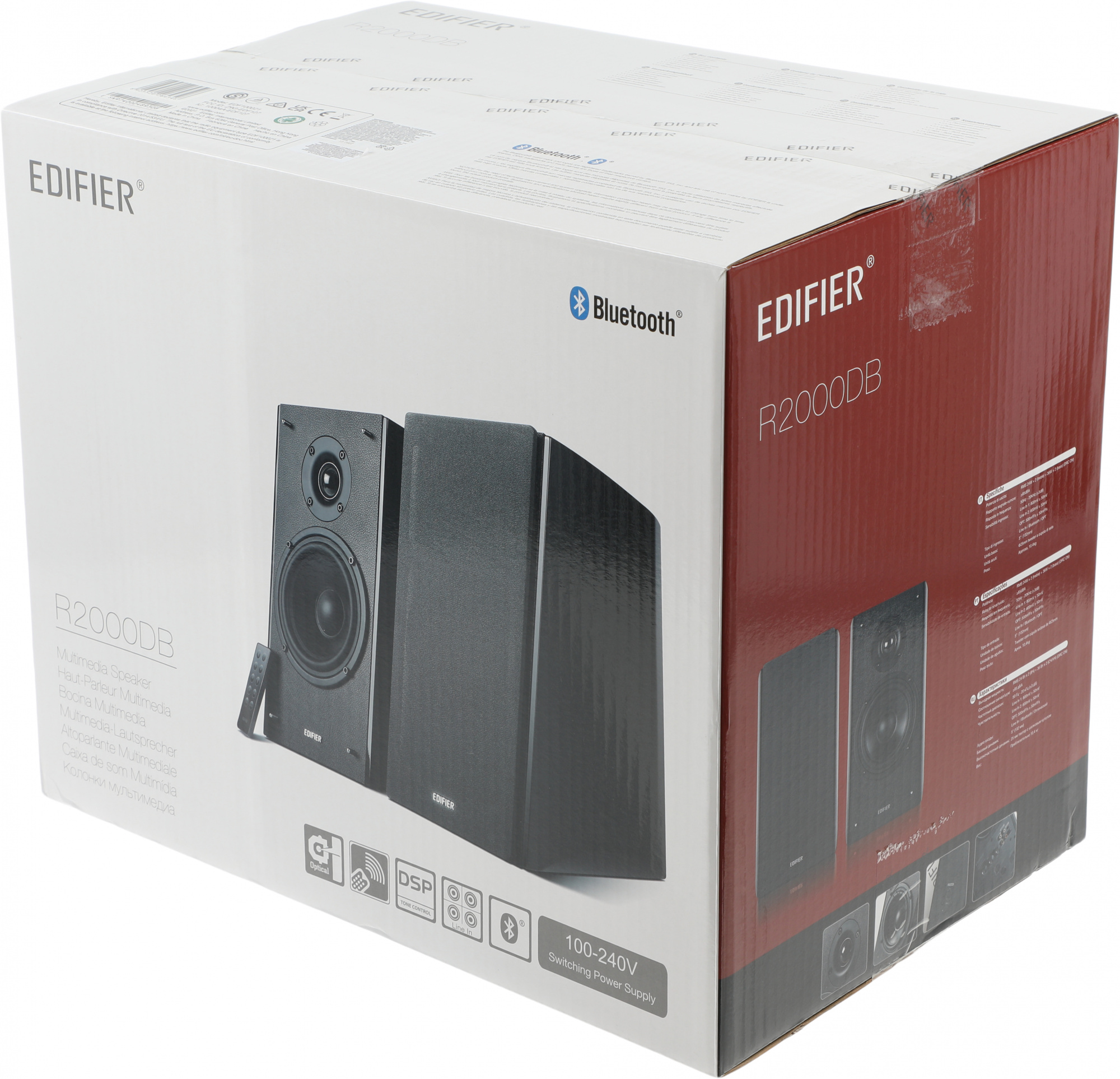 Колонки Edifier R2000DB 2.0 черный/черный 120Вт BT — миниатюра 6