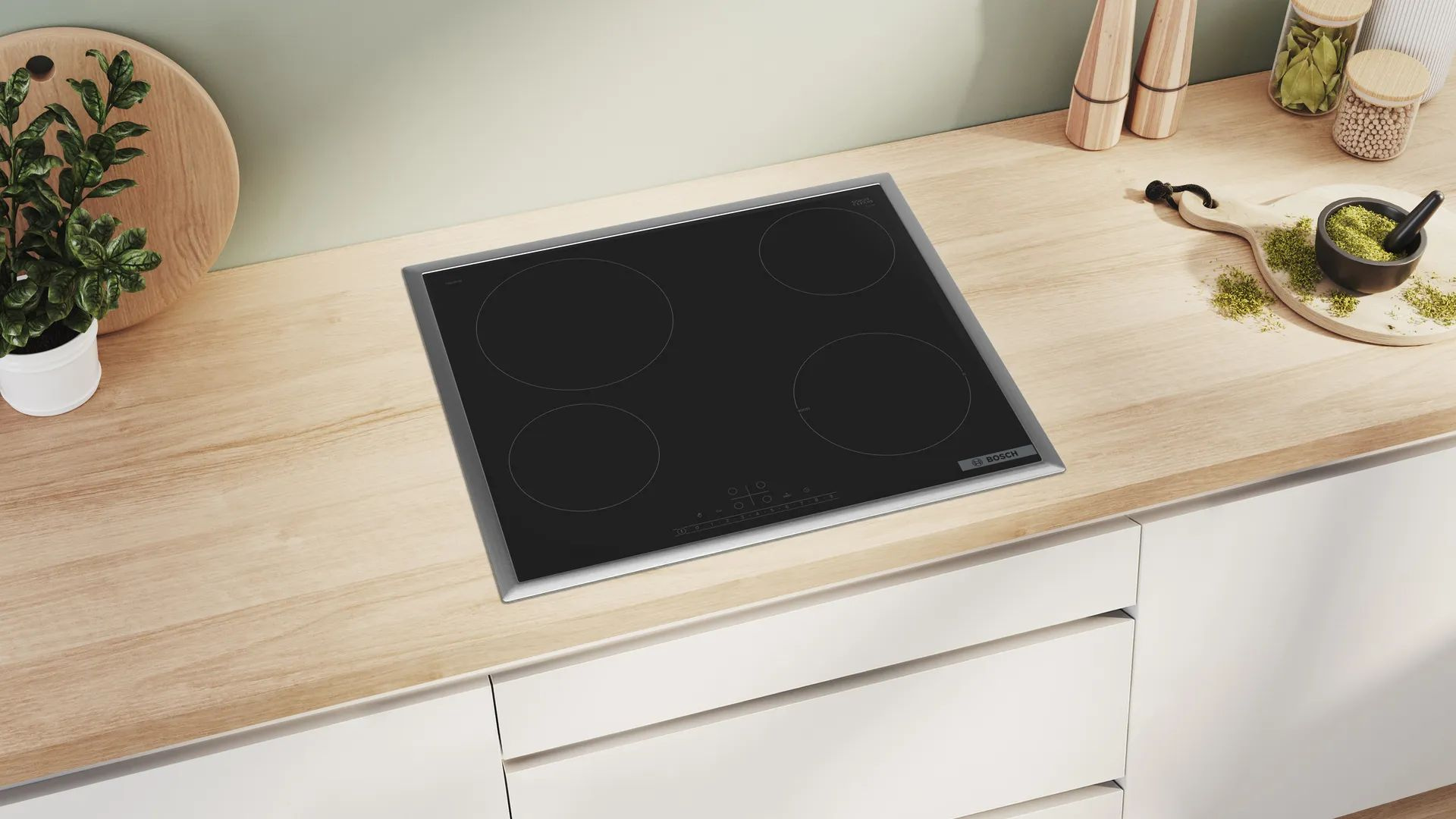 Варочная поверхность Bosch PKE645FP2E черный — миниатюра 2