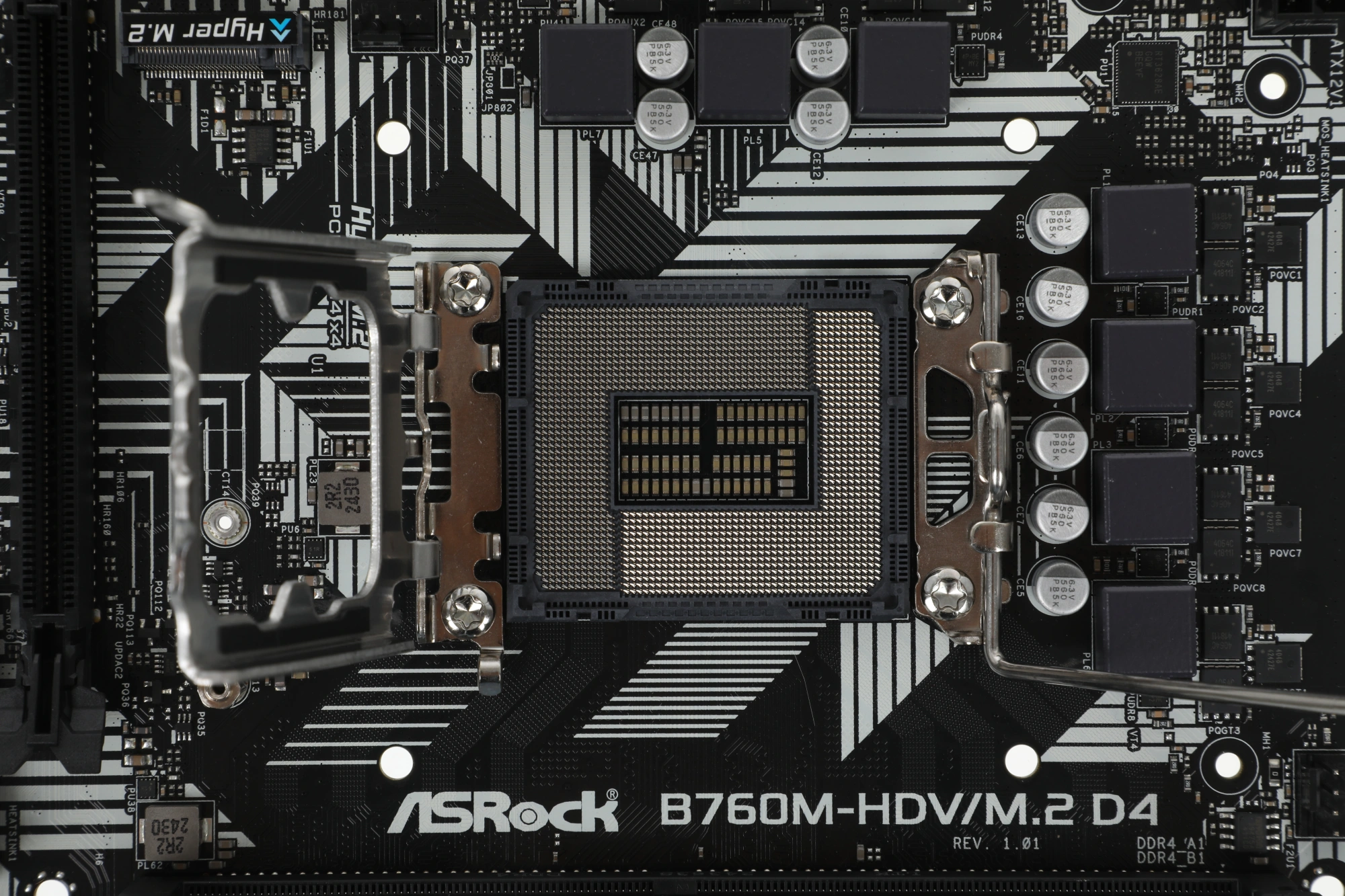 Материнская плата Asrock B760M-HDV/M.2 D4 Soc-1700 Intel B760 2xDDR4 mATX AC`97 8ch(7.1) GbLAN RAID+VGA+HDMI+DP — миниатюра 4