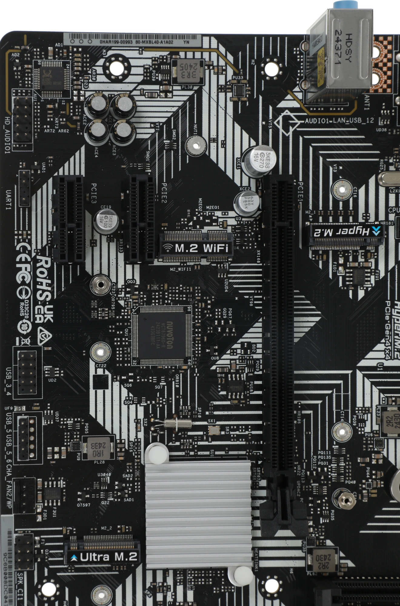 Материнская плата Asrock B760M-HDV/M.2 D4 Soc-1700 Intel B760 2xDDR4 mATX AC`97 8ch(7.1) GbLAN RAID+VGA+HDMI+DP — миниатюра 7