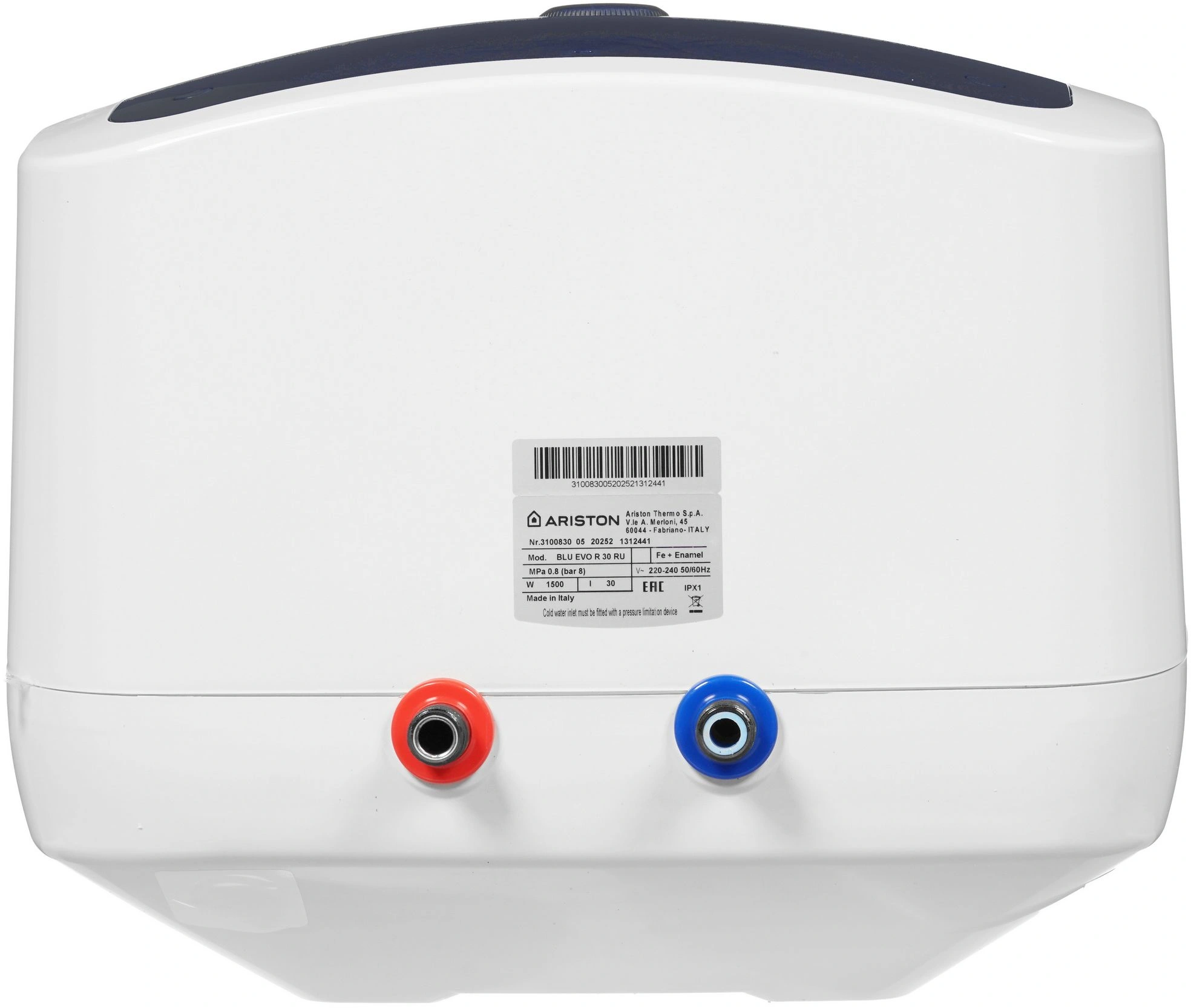 Водонагреватель Ariston Blu Evo R 30 Ru 1.5кВт 30л электрический над раковиной/белый — миниатюра 4