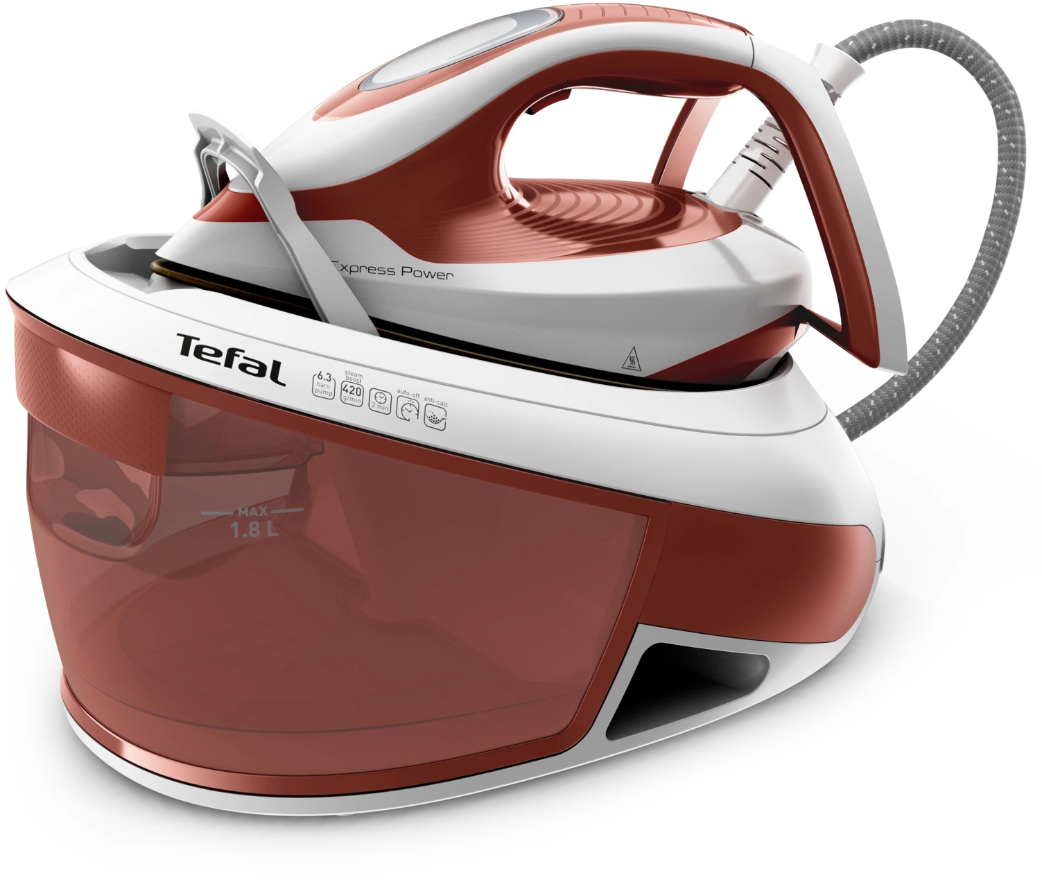 Парогенератор Tefal SV8110E0 2400Вт терракотовый/белый