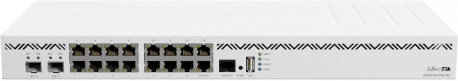 Коммутатор MikroTik CCR2004-16G-2S+ 16x1Гбит/с 2SFP+ управляемый — фото 1