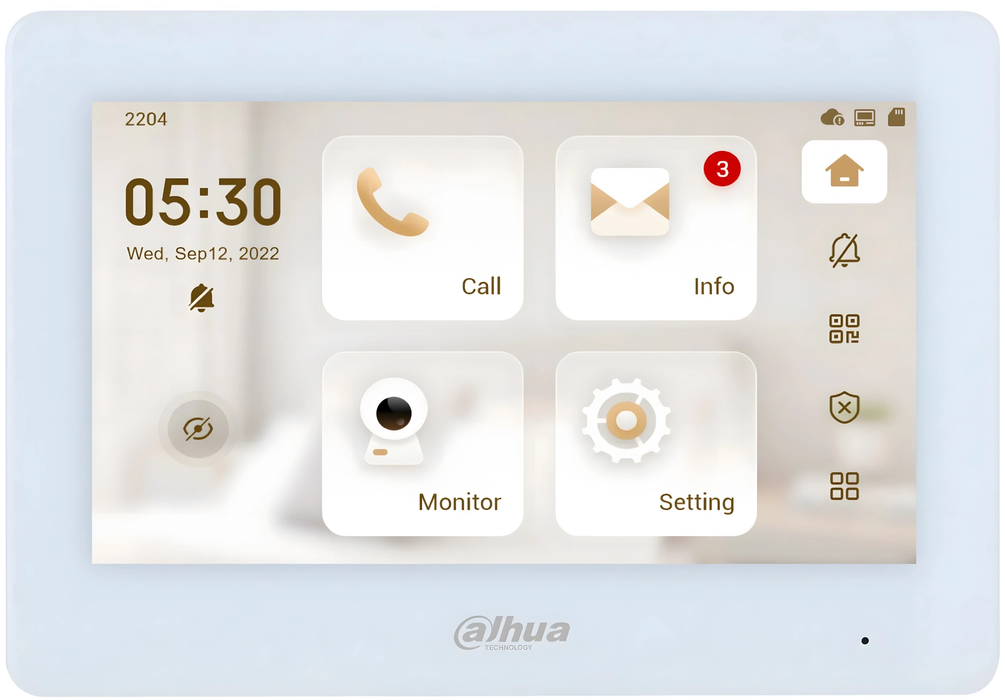 Видеодомофон Dahua DHI-VTH5421HW-W белый — миниатюра 2