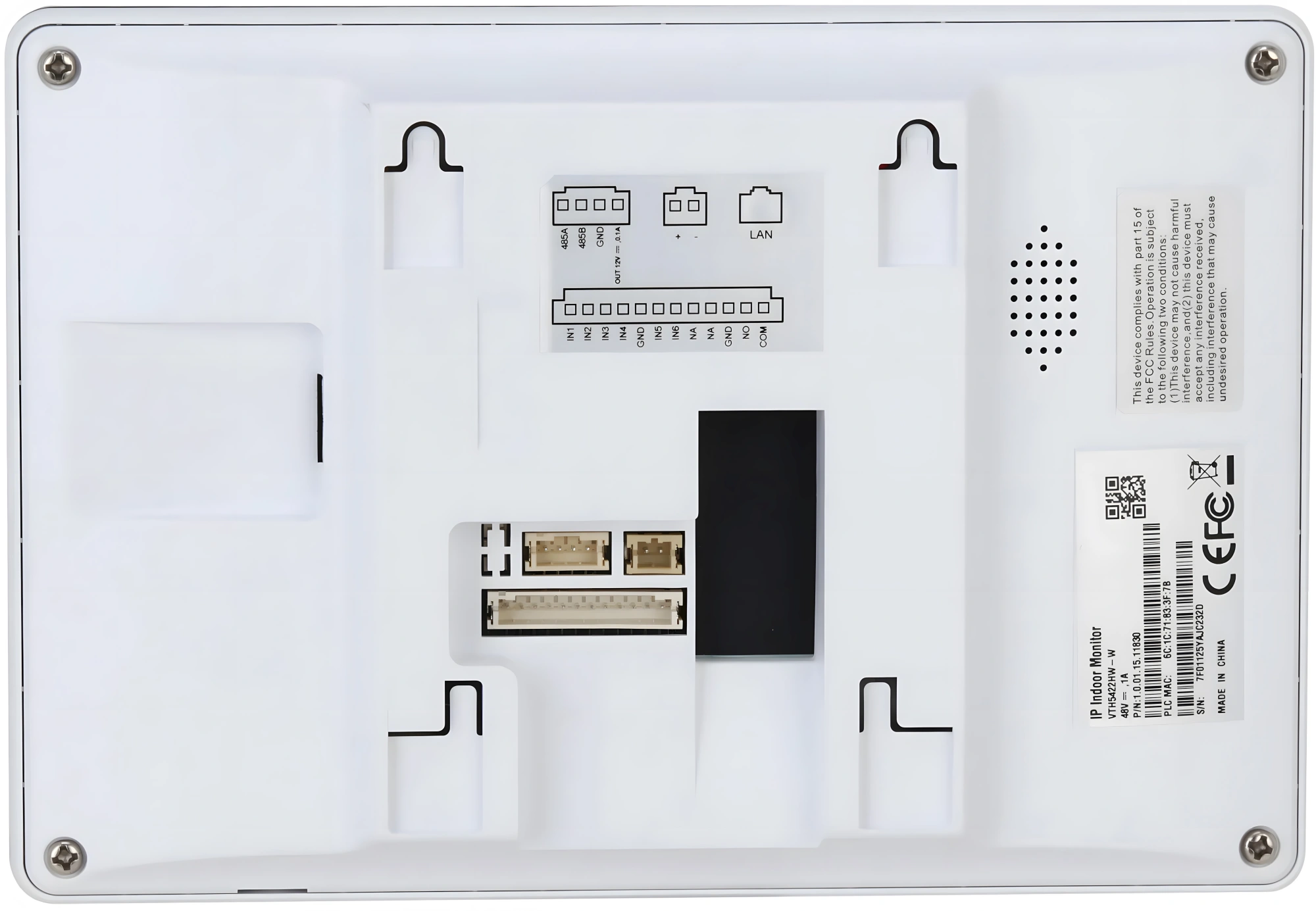 Видеодомофон Dahua DHI-VTH5421HW-W белый — миниатюра 4