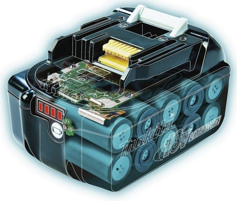Батарея аккумуляторная Makita BL1850B LXT 18В 5Ач Li-Ion (632G59-7) — миниатюра 7