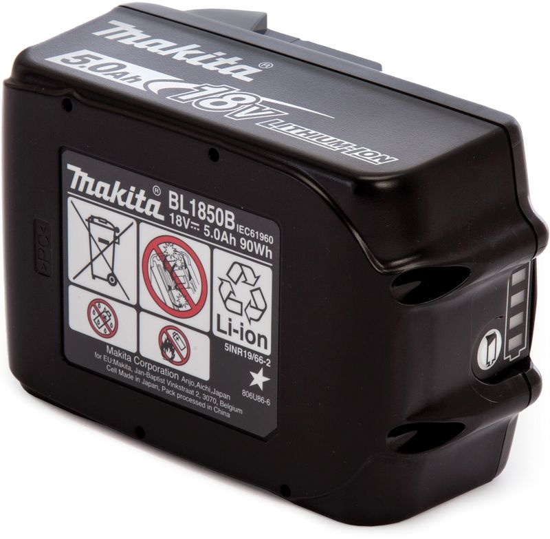 Батарея аккумуляторная Makita BL1850B LXT 18В 5Ач Li-Ion (632G59-7) — миниатюра 5