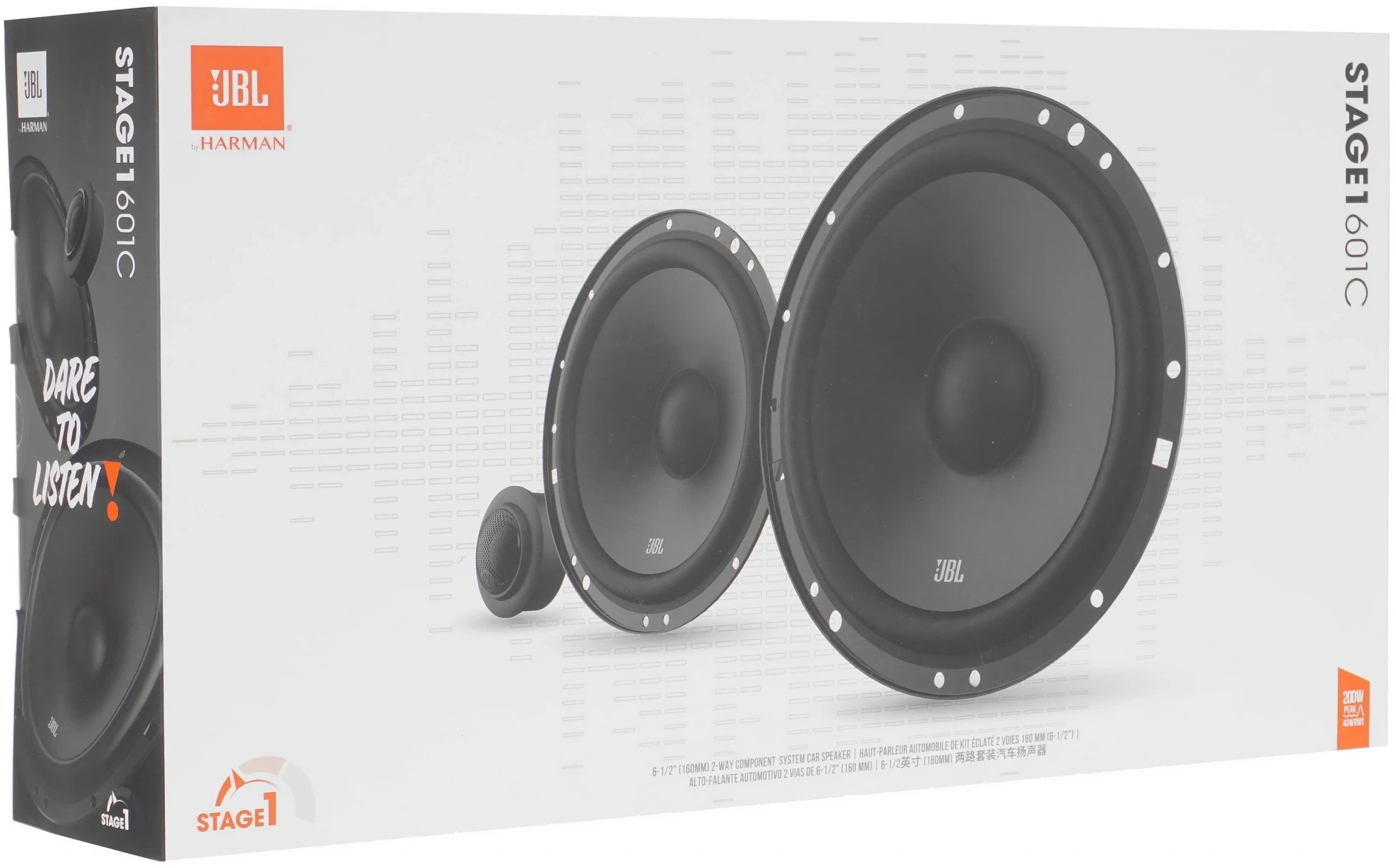 Колонки автомобильные JBL Stage1 601C (без решетки) 200Вт 90дБ 4Ом 16см (6дюйм) (ком.:4кол.) компонентные двухполосные — миниатюра 9