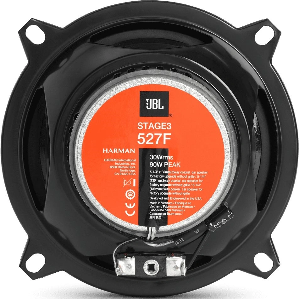Колонки автомобильные JBL Stage3 527F (без решетки) 200Вт 91дБ 3Ом 13см (5дюйм) (ком.:2кол.) коаксиальные двухполосные — миниатюра 4