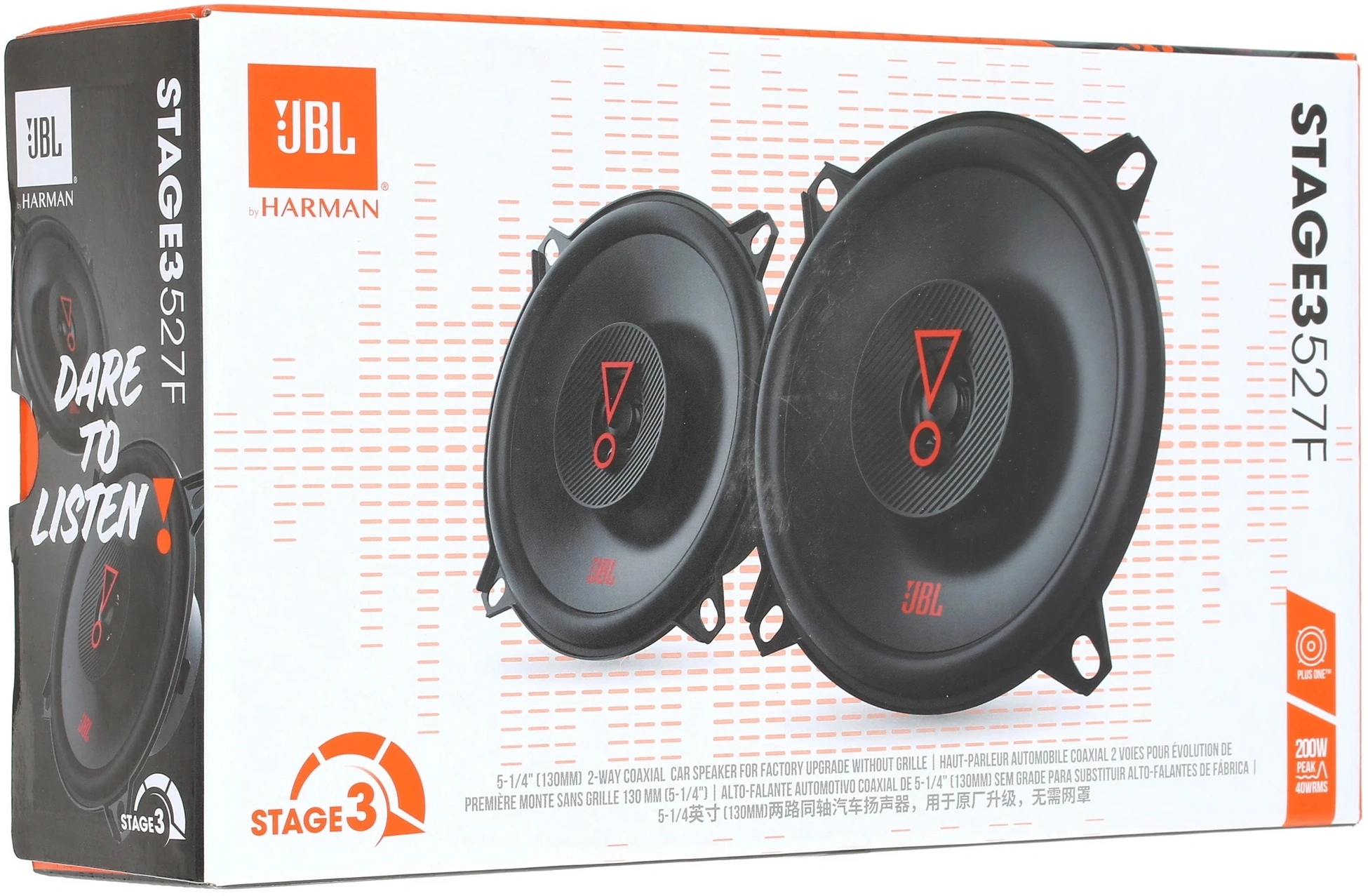Колонки автомобильные JBL Stage3 527F (без решетки) 200Вт 91дБ 3Ом 13см (5дюйм) (ком.:2кол.) коаксиальные двухполосные — миниатюра 8