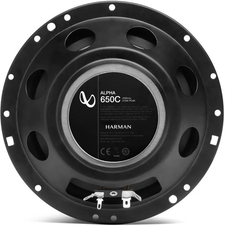 Колонки автомобильные Infinity Alpha 650C 315Вт 91дБ 4Ом 16.5см (6 1/2дюйм) (ком.:4кол.) компонентные двухполосные — миниатюра 3
