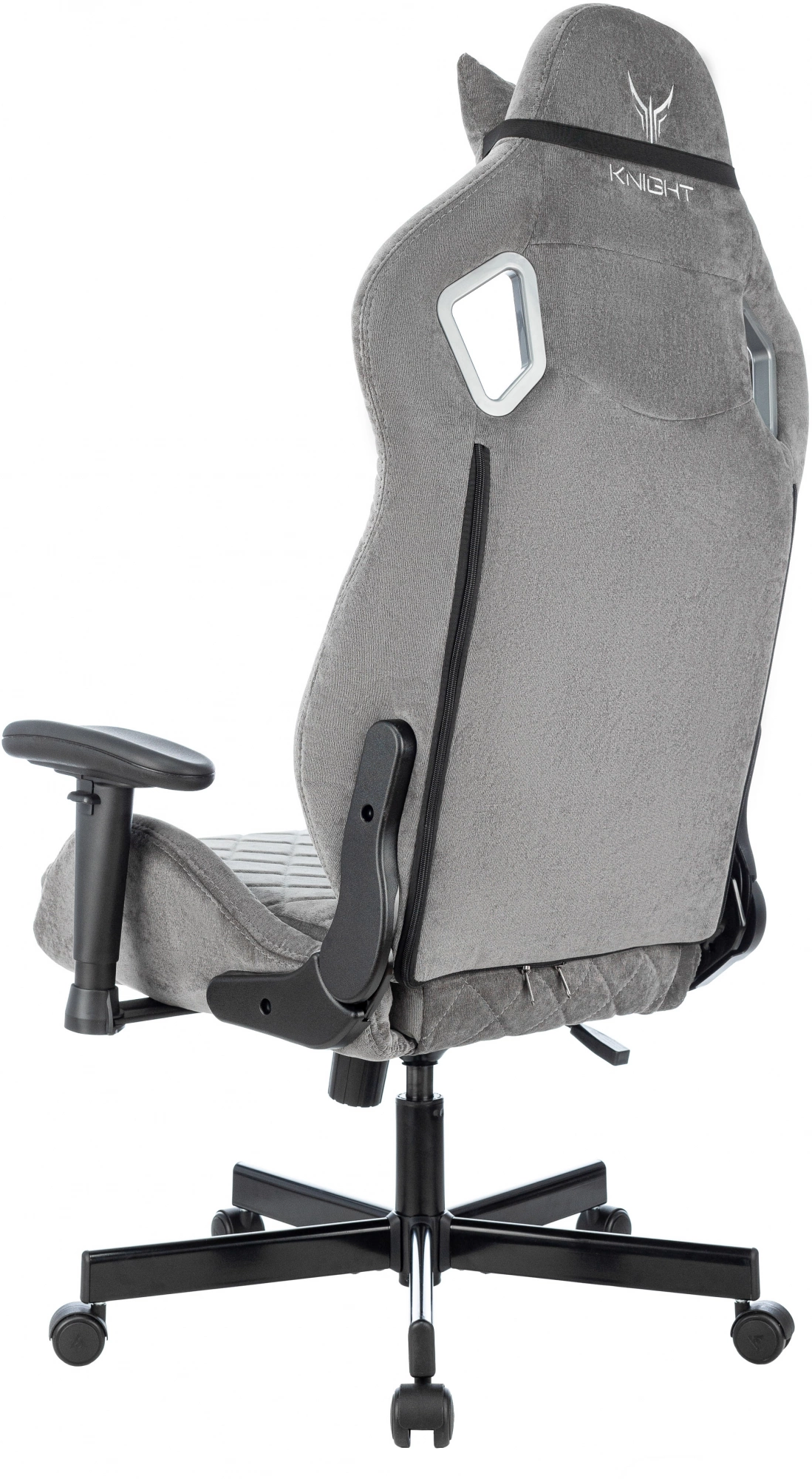 Кресло игровое Knight Outrider LTD серый Light-19 с подголов. крестов. металл — миниатюра 4