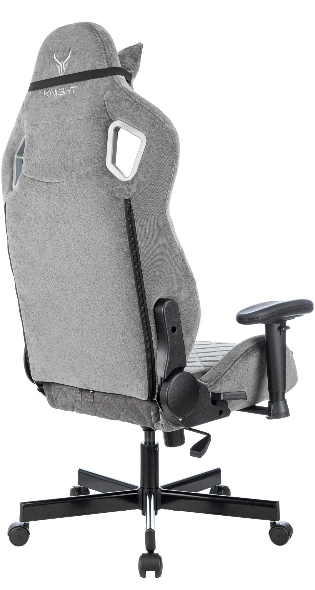 Кресло игровое Knight Outrider LTD серый Light-19 с подголов. крестов. металл — миниатюра 6