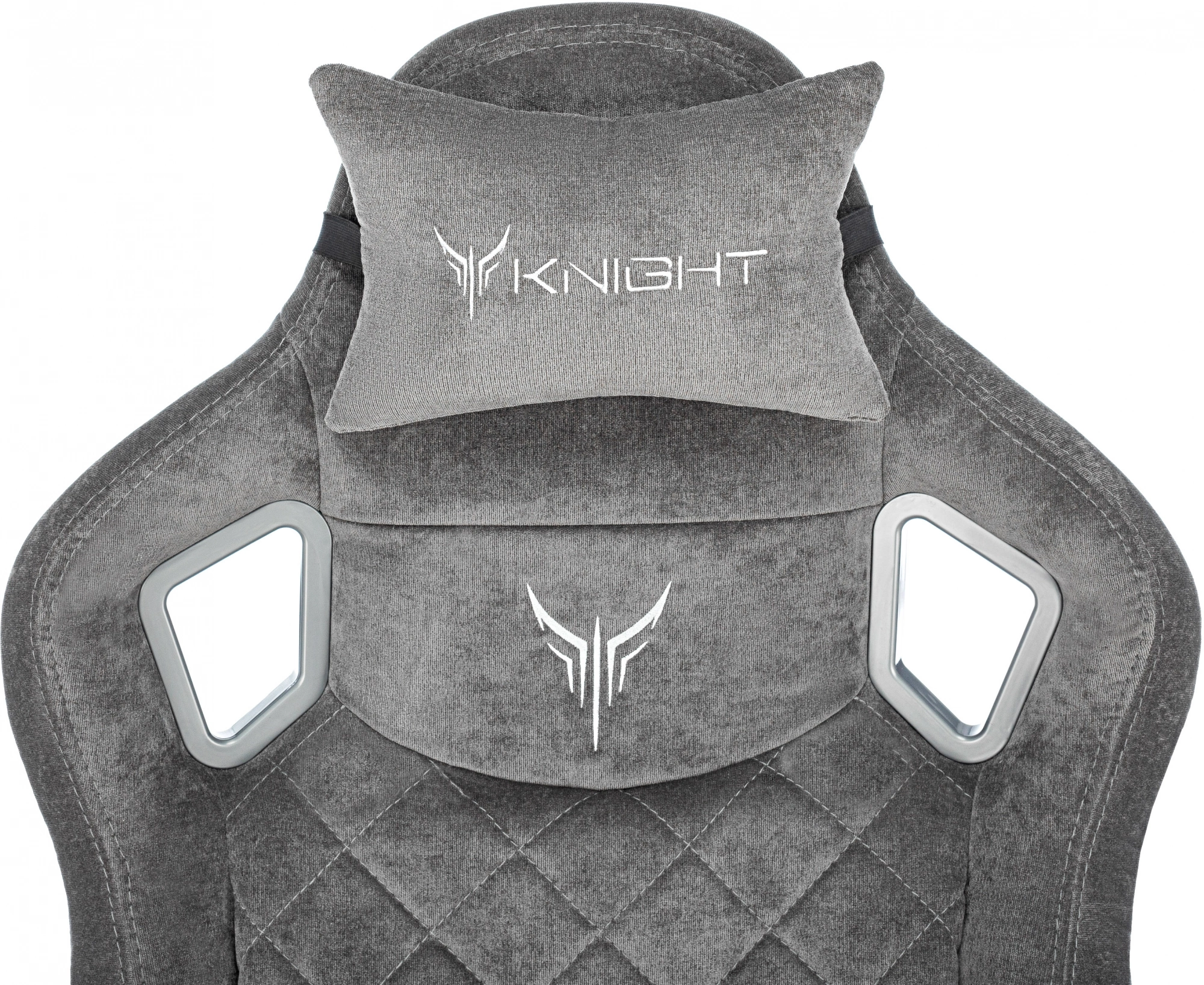 Кресло игровое Knight Outrider LTD серый Light-19 с подголов. крестов. металл — миниатюра 11