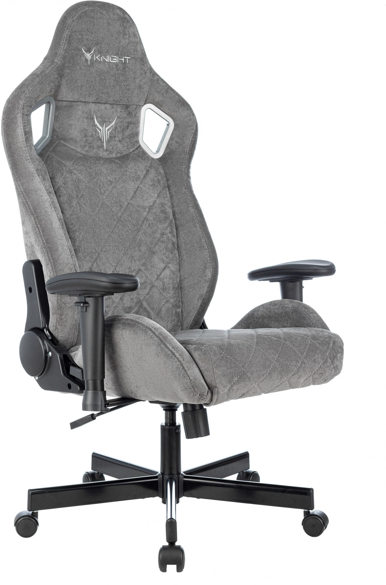Кресло игровое Knight Outrider LTD серый Light-19 с подголов. крестов. металл — миниатюра 16